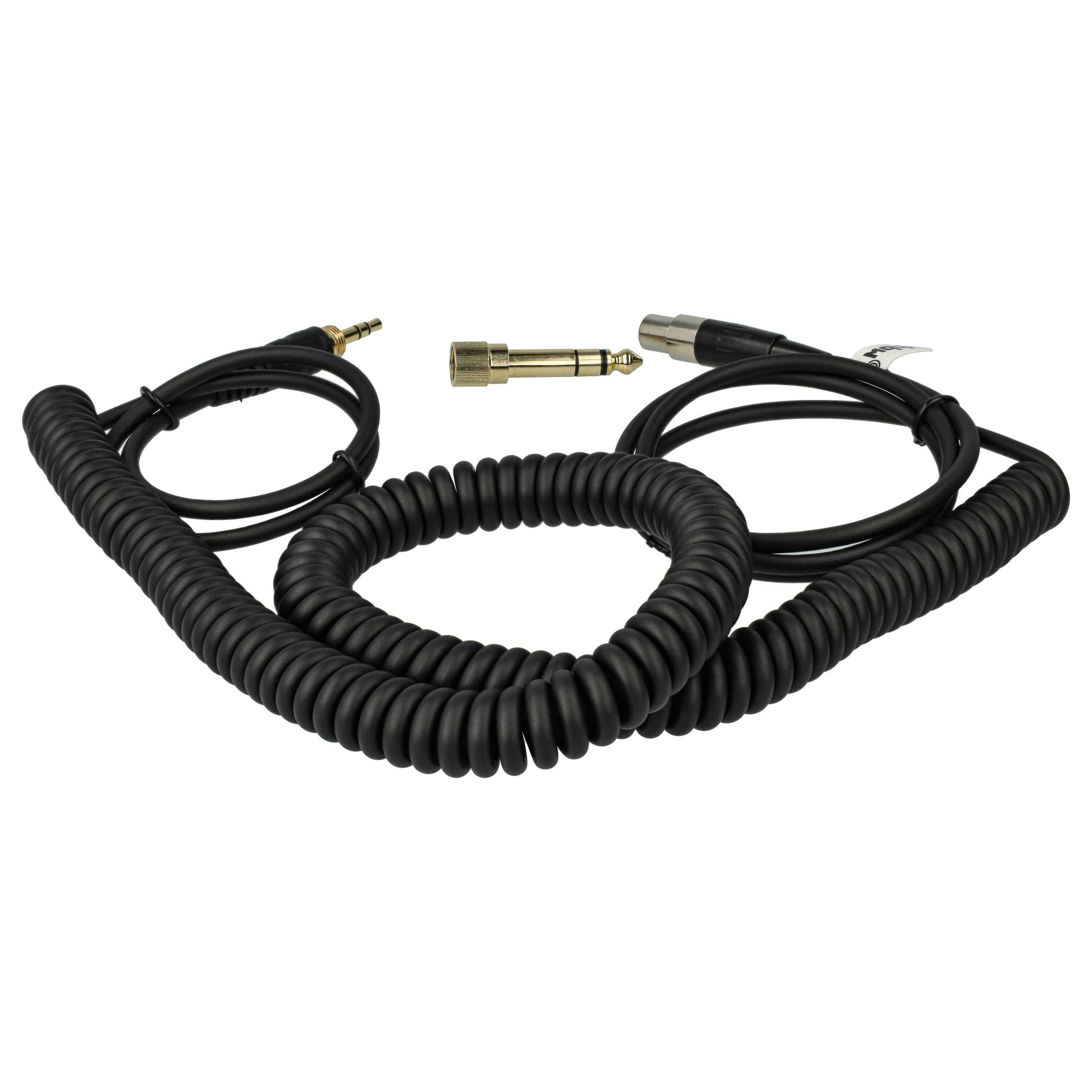 vhbw Audio AUX Kabel kompatibel mit Pioneer HDJ-2000 Kopfhörer - Audiokabel 3,5 mm Klinkenstecker, 100 - 300 cm, Schwarz