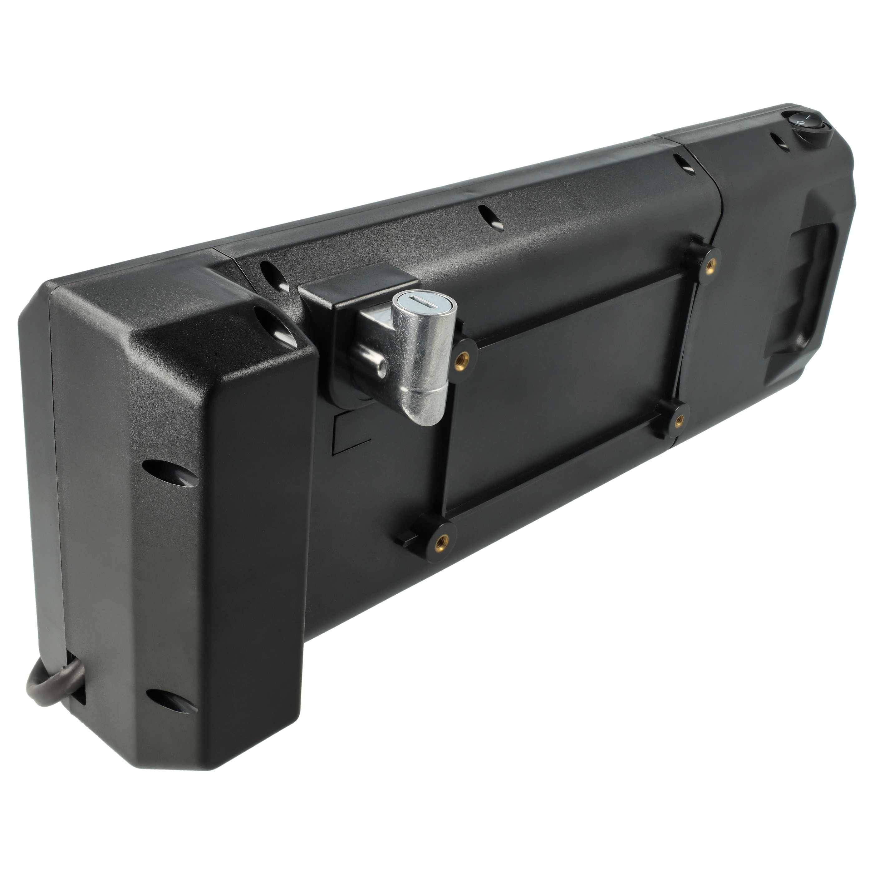 vhbw Akku Ersatz für Ansmann KL36S92B.809, KL36S92B-082 für E-Bike Elektrofahrrad (10,4 Ah, 36 V, Li-Ion) + Ladegerät - Schwarz