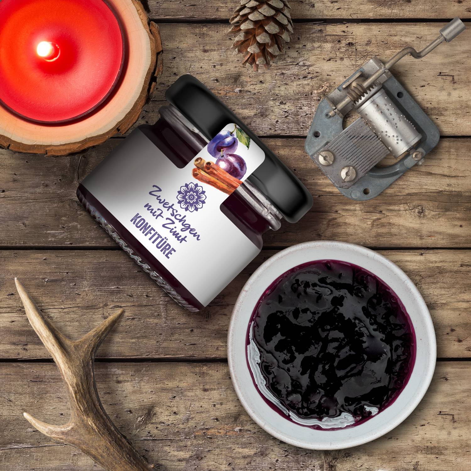 Corasol Premium Marmeladen & Konfitüren, Fruchtaufstriche im Glas Frühstück-Adventskalender (720 g)