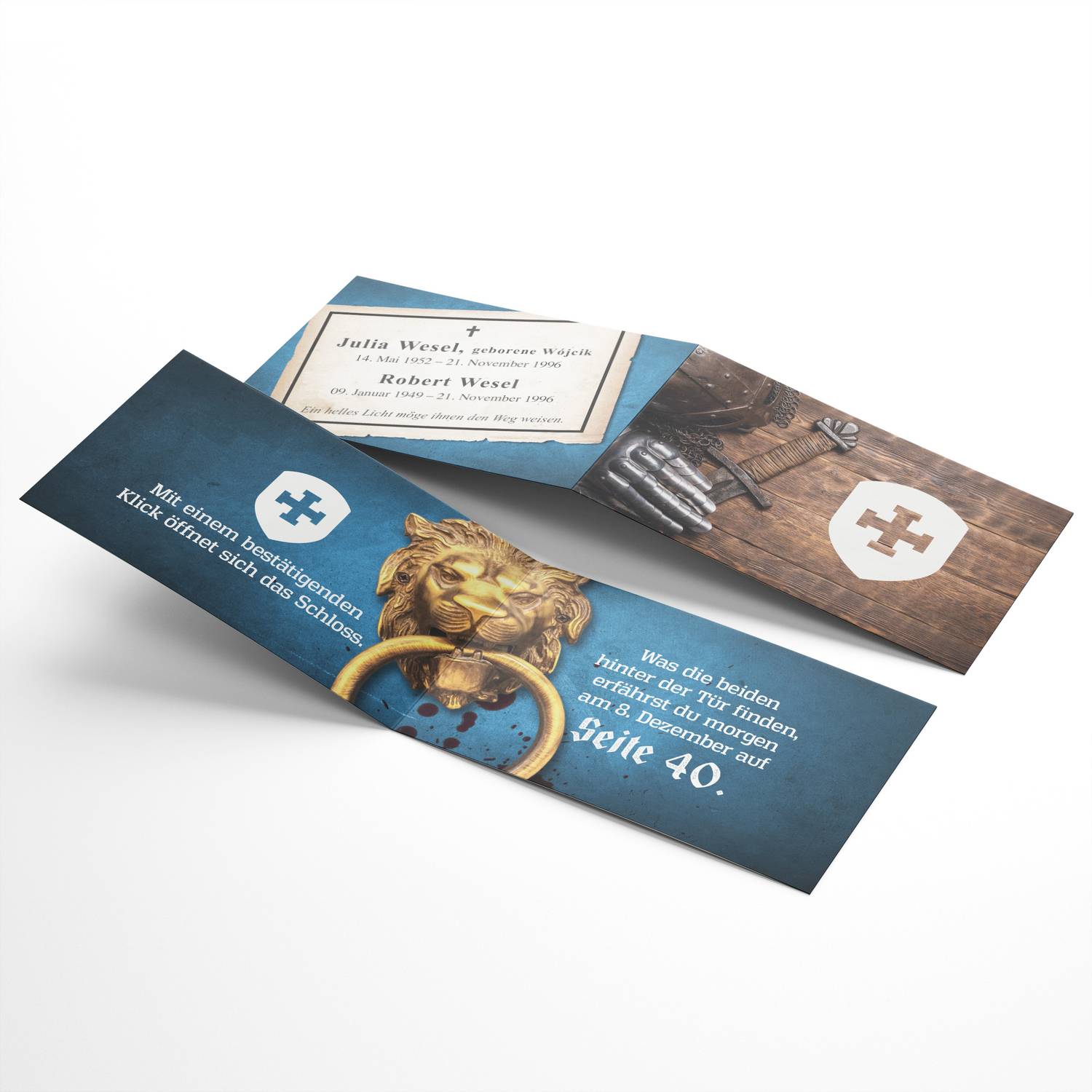 Corasol Escape & Tee Adventskalender Rätsel-Triller für Erwachsene: Rot rieselt der Schnee (214 g)