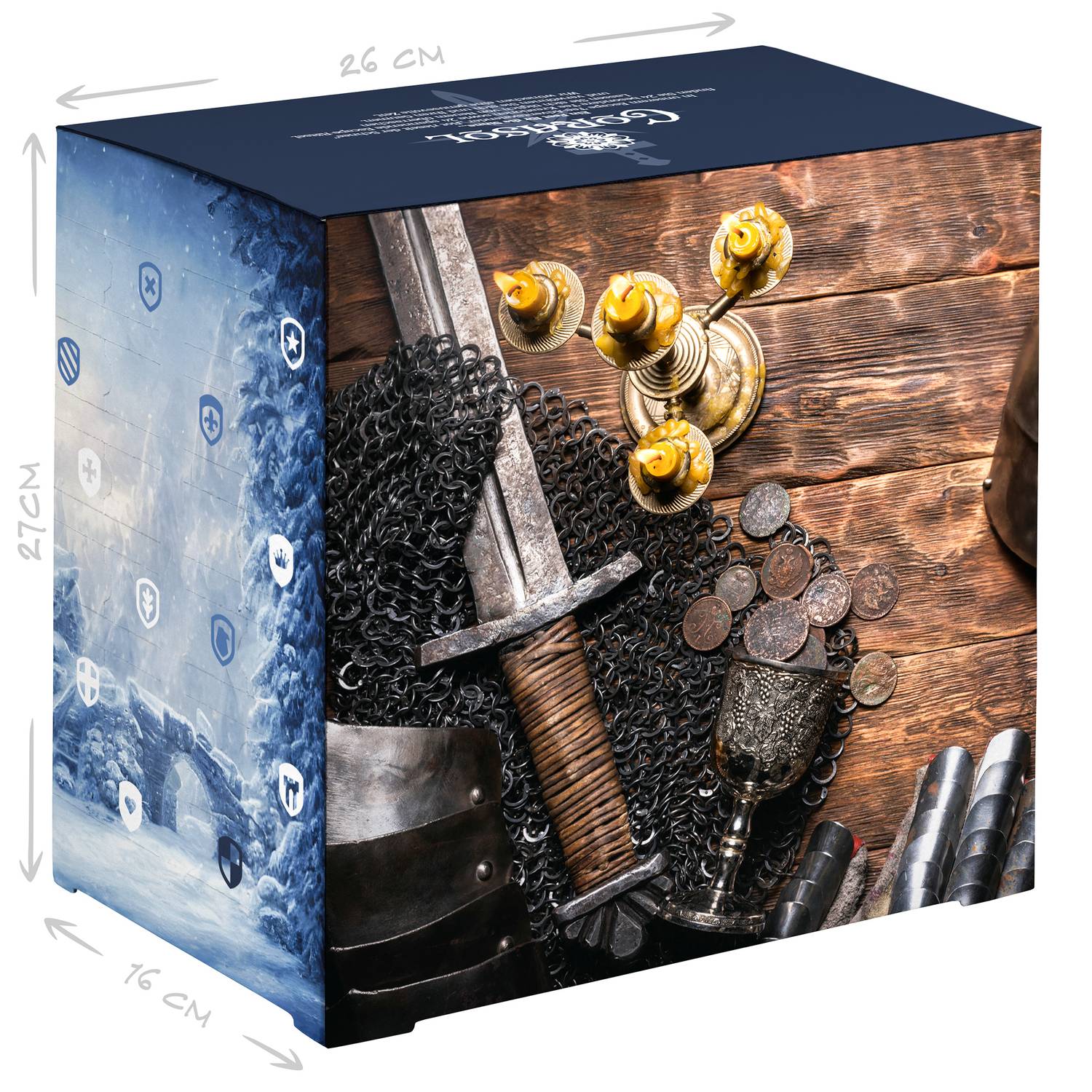 Corasol Escape & Tee Adventskalender Rätsel-Triller für Erwachsene: Rot rieselt der Schnee (214 g)