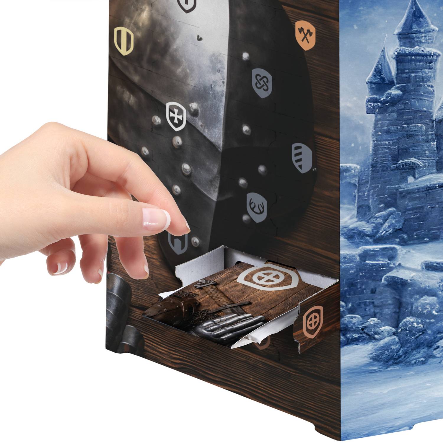 Corasol Escape & Tee Adventskalender Rätsel-Triller für Erwachsene: Rot rieselt der Schnee (214 g)