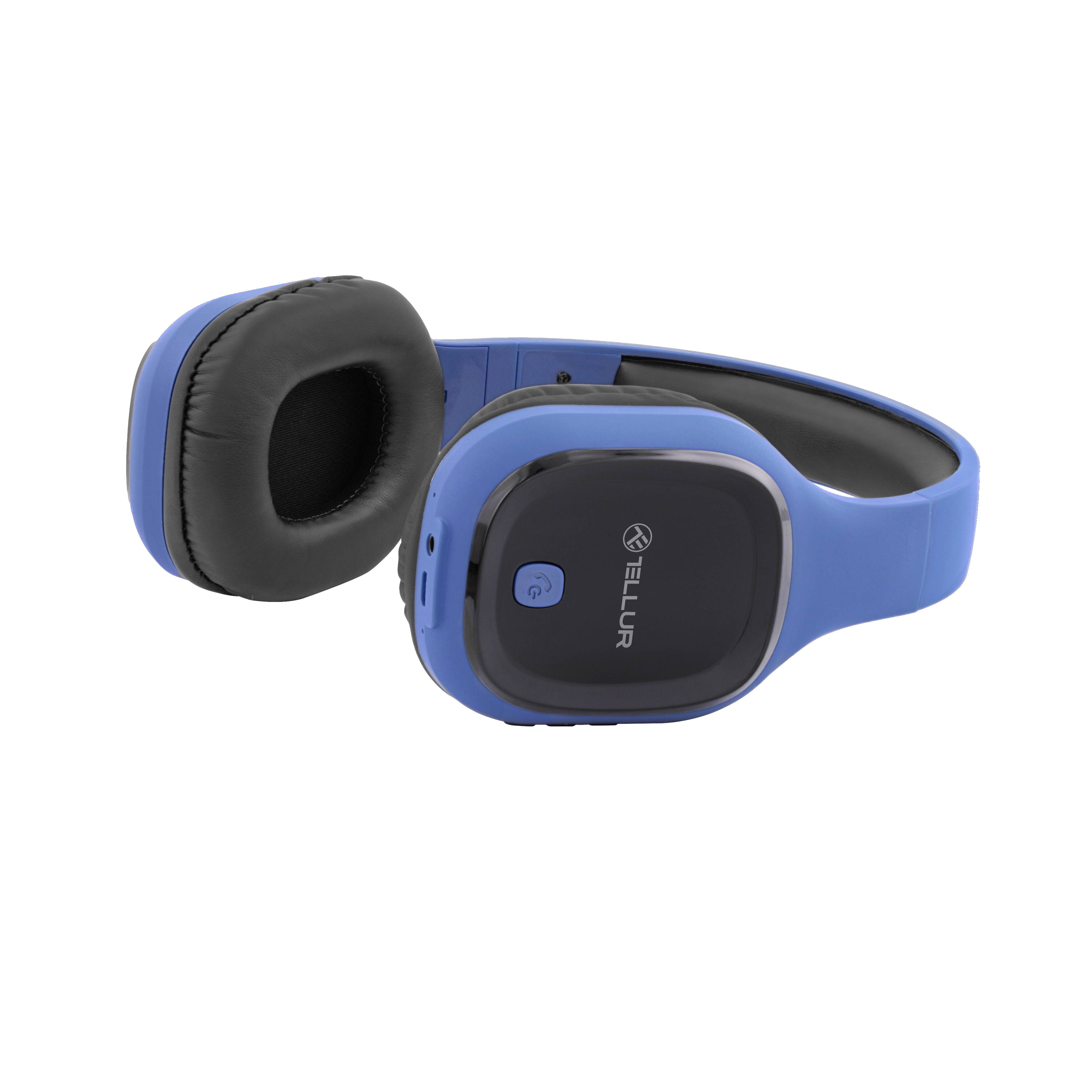 Tellur Pulse Bluetooth Over-Ear-Kopfhörer, blau