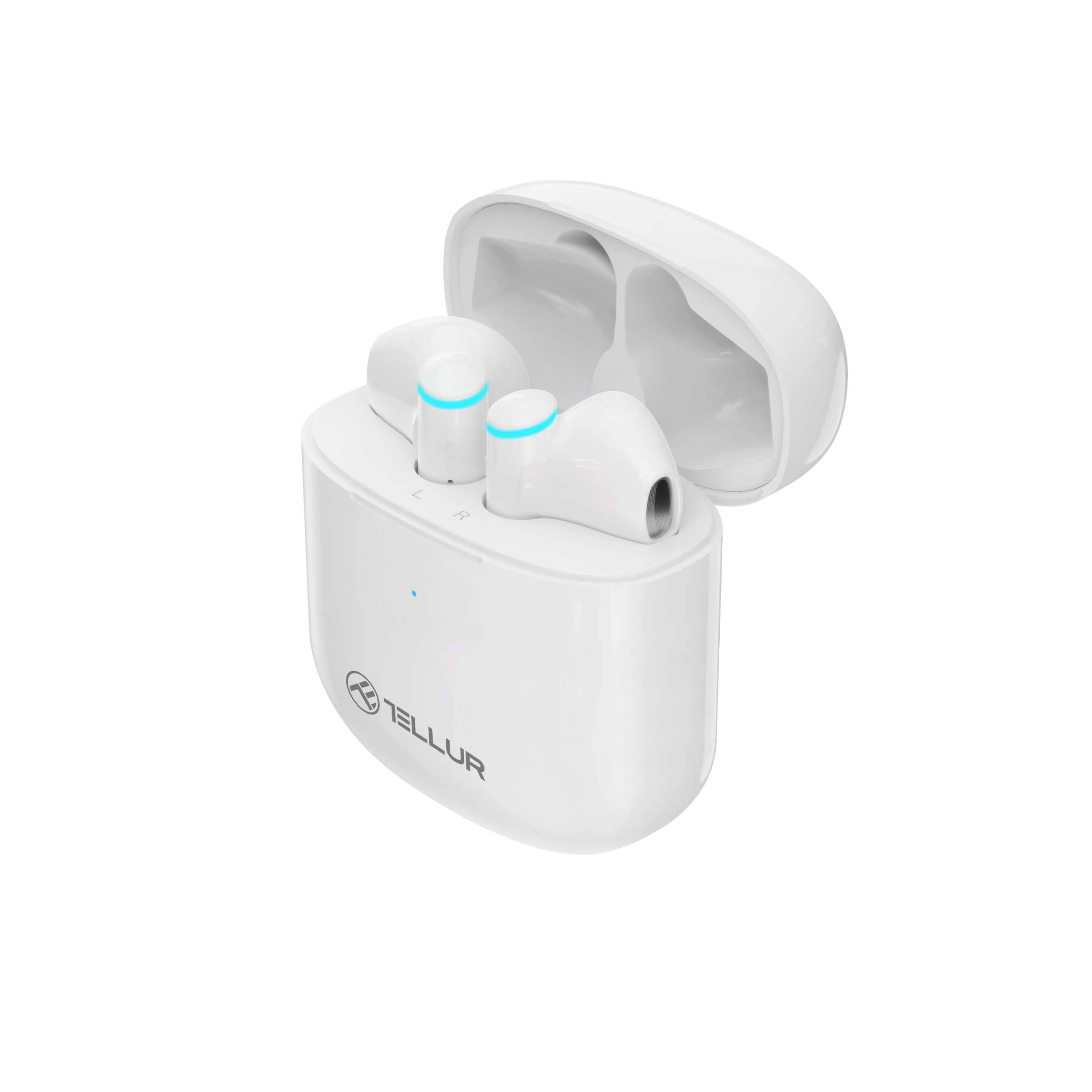 Tellur Aura True Wireless-Ohrhörer, APP, weiß