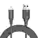 Tellur Silikon-Datenkabel USB auf Lightning, 3A, 1 m, schwarz