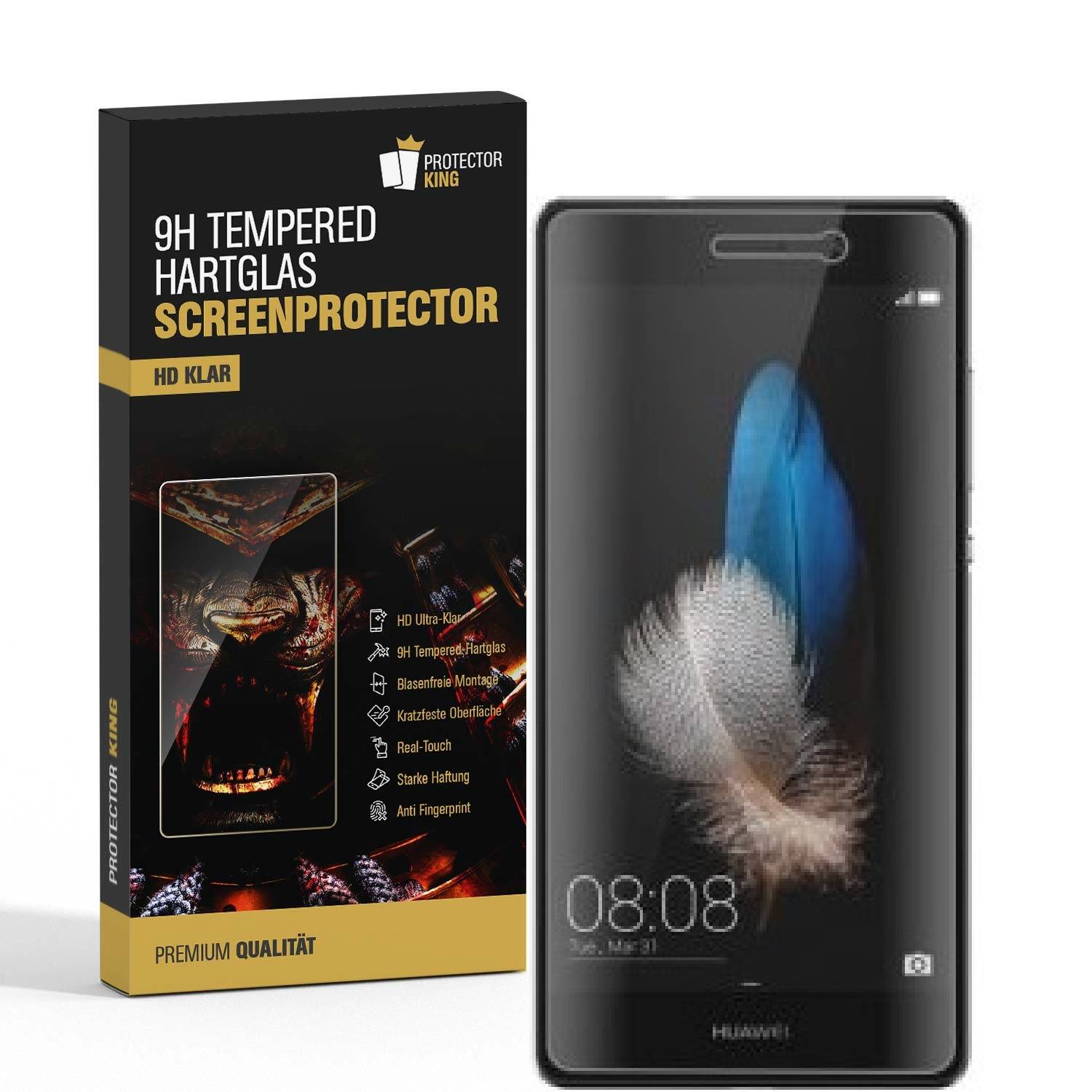 1x 9H Hartglasfolie für Huawei P8 Schutzglas Panzerfolie Displayschutzfolie KLAR Panzerglas Schutzfolie