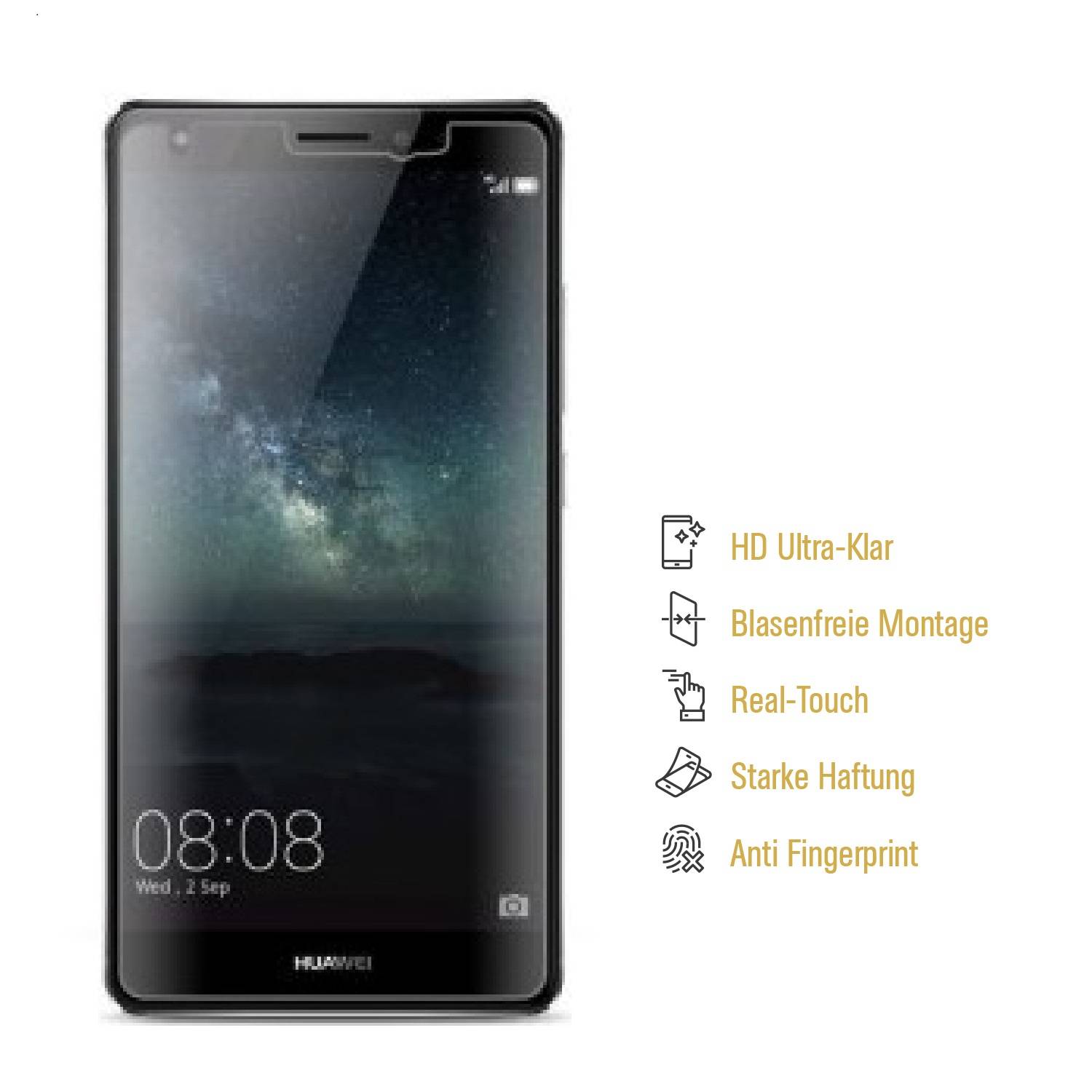 3x Displayschutzfolie für Huawei Mate S Displayfolie Schutzfolie HD ULTRA KLAR