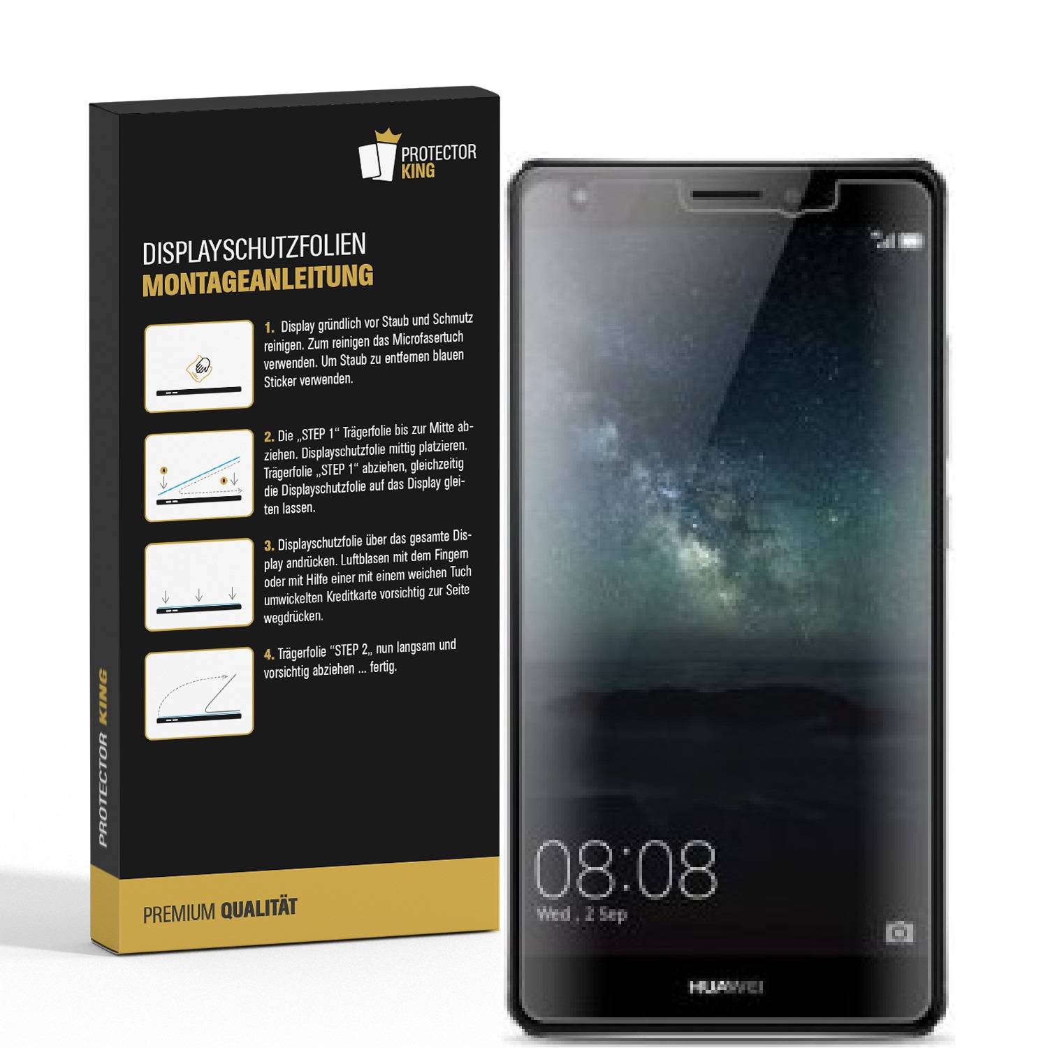 4x Displayschutzfolie für Huawei Mate S ANTI-REFLEX Displayfolie Schutzfolie MATT