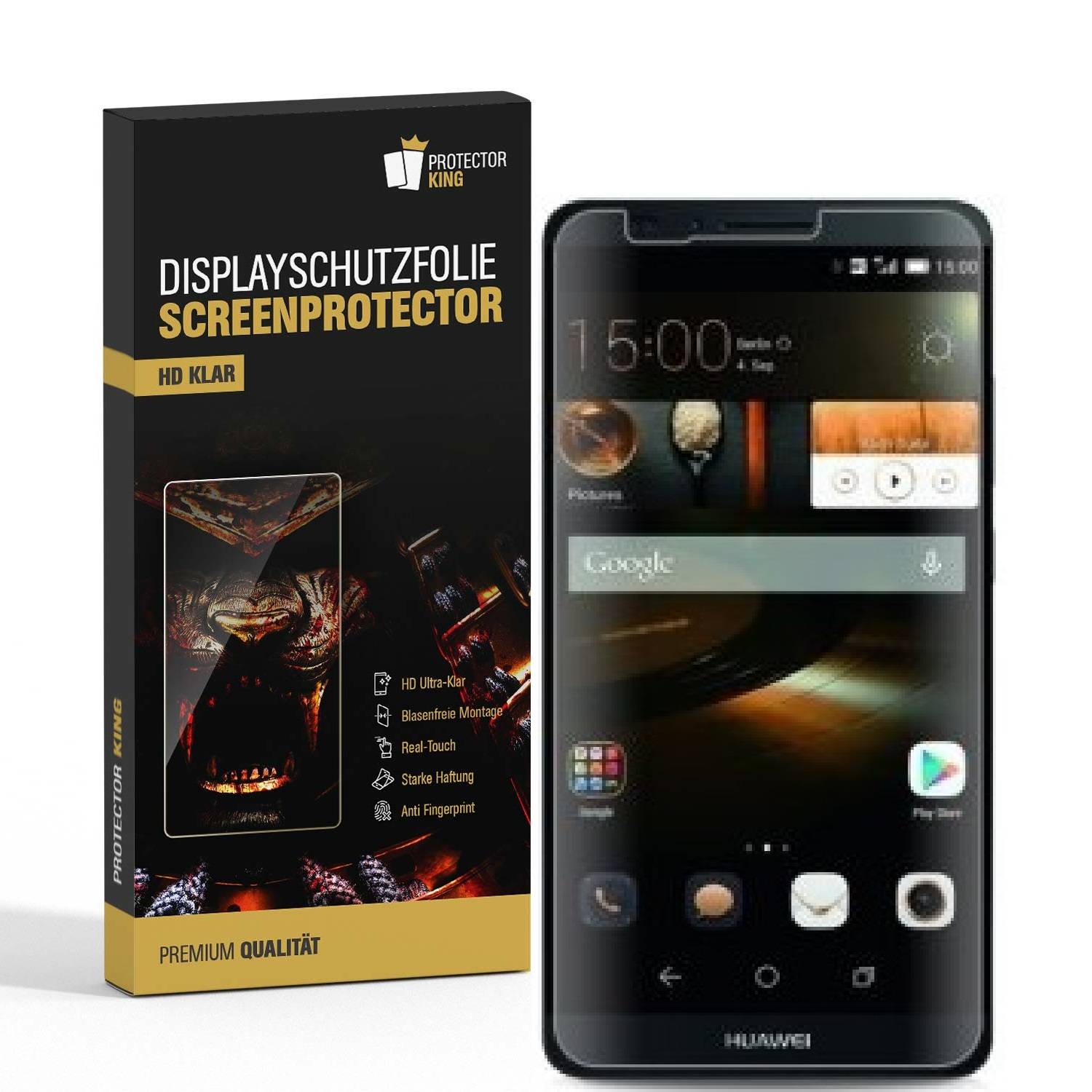 2x Displayschutzfolie für Huawei Mate 7 Displayfolie Schutzfolie HD ULTRA KLAR