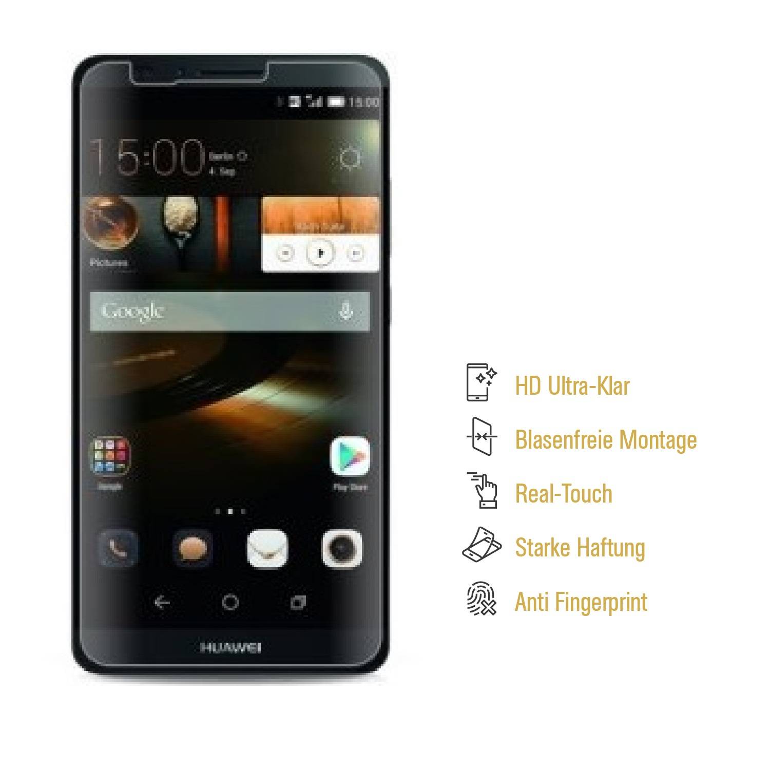 4x Displayschutzfolie für Huawei Mate 7 Displayfolie Schutzfolie HD ULTRA KLAR