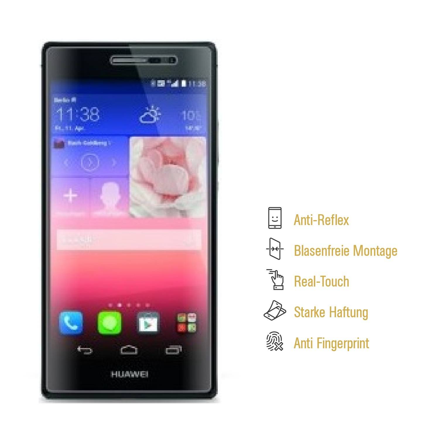 2x Displayschutzfolie für Huawei P7 ANTI-REFLEX Displayfolie Schutzfolie MATT