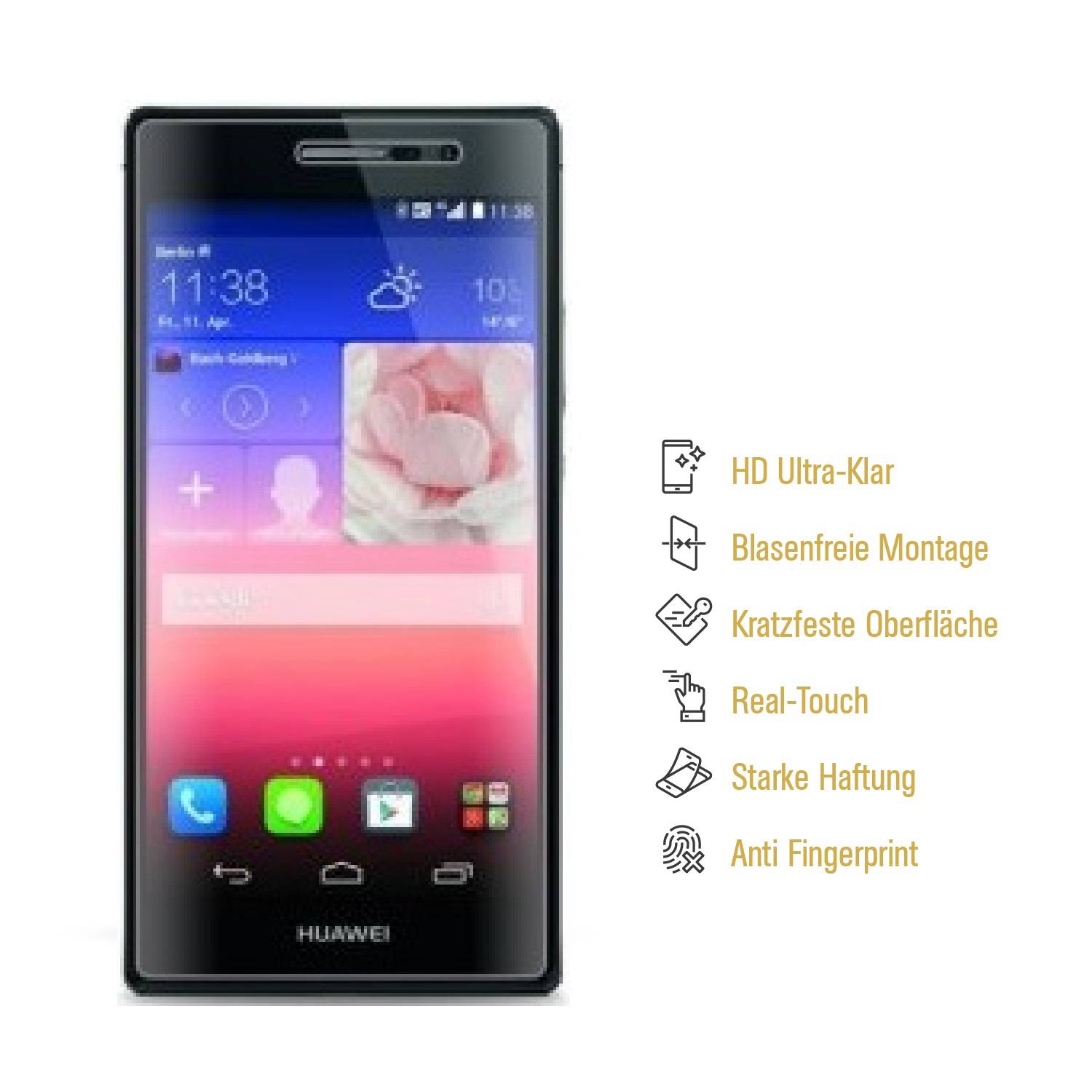 3x Panzerfolie für Huawei P7 ANTI-SCHOCK Displayschutzfolie Displayfolie HD KLAR