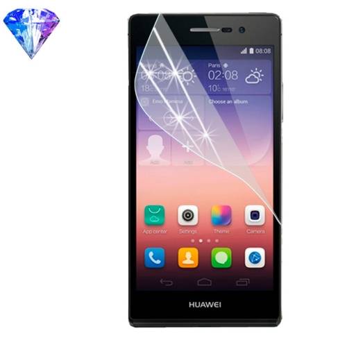 2x Displayschutzfolie für Huawei P7 Displayfolie SILBER DIAMANT GLITZER KLAR