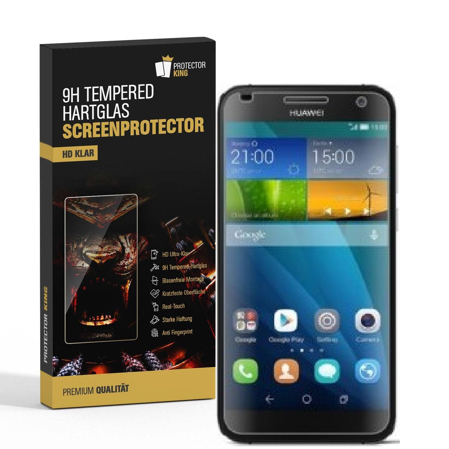 4x 9H Hartglasfolie für Huawei G7 Schutzglas Panzerfolie Schutzfolie HD KLAR Panzerglas Schutzfolie