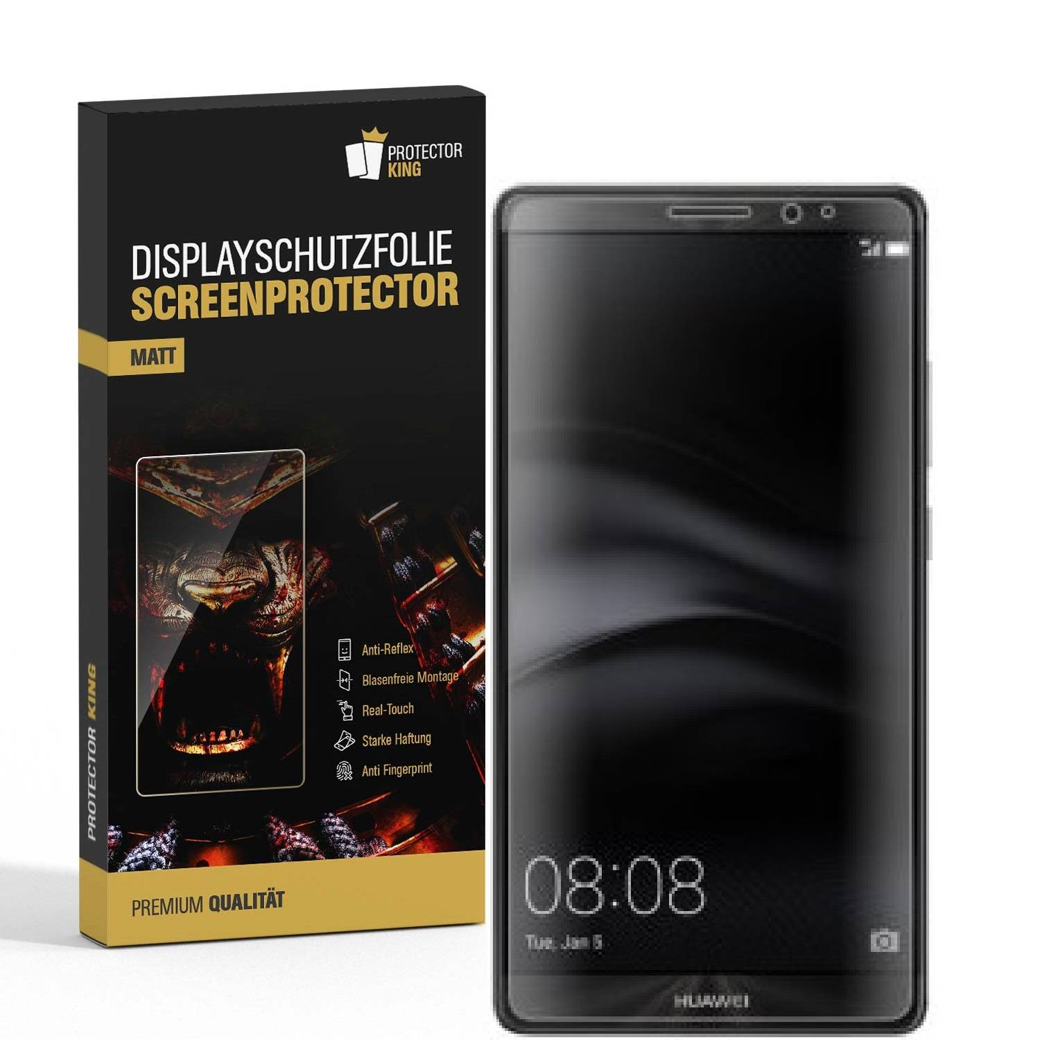 2x Displayschutzfolie für Huawei Mate 8 ANTI-REFLEX Displayfolie Schutzfolie MATT