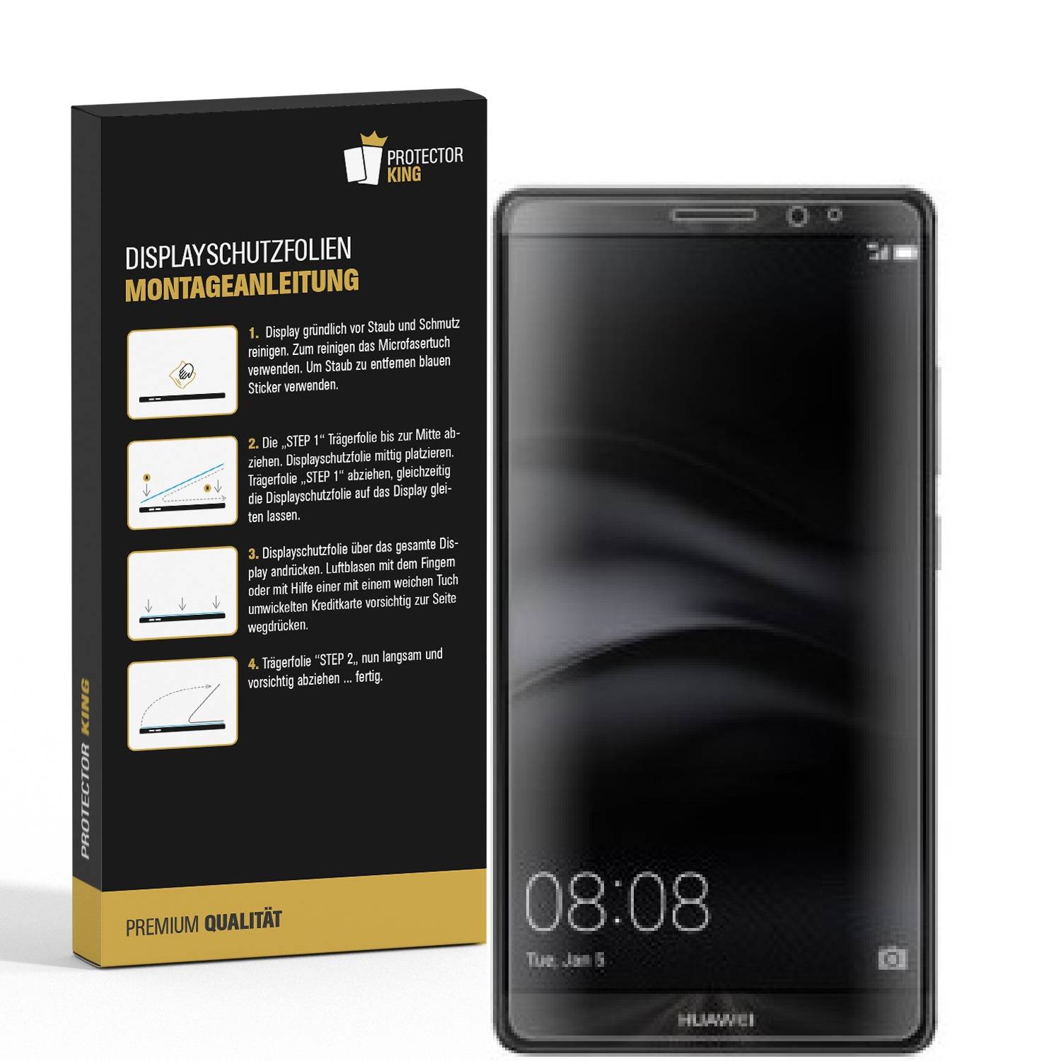 6x Displayschutzfolie für Huawei Mate 8 ANTI-REFLEX Displayfolie Schutzfolie MATT