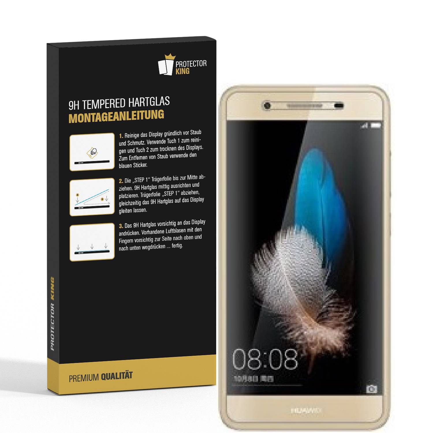 4x 9H Hartglasfolie für Huawei Enjoy 5S Schutzglas Panzerfolie Schutzfolie KLAR Panzerglas Schutzfolie