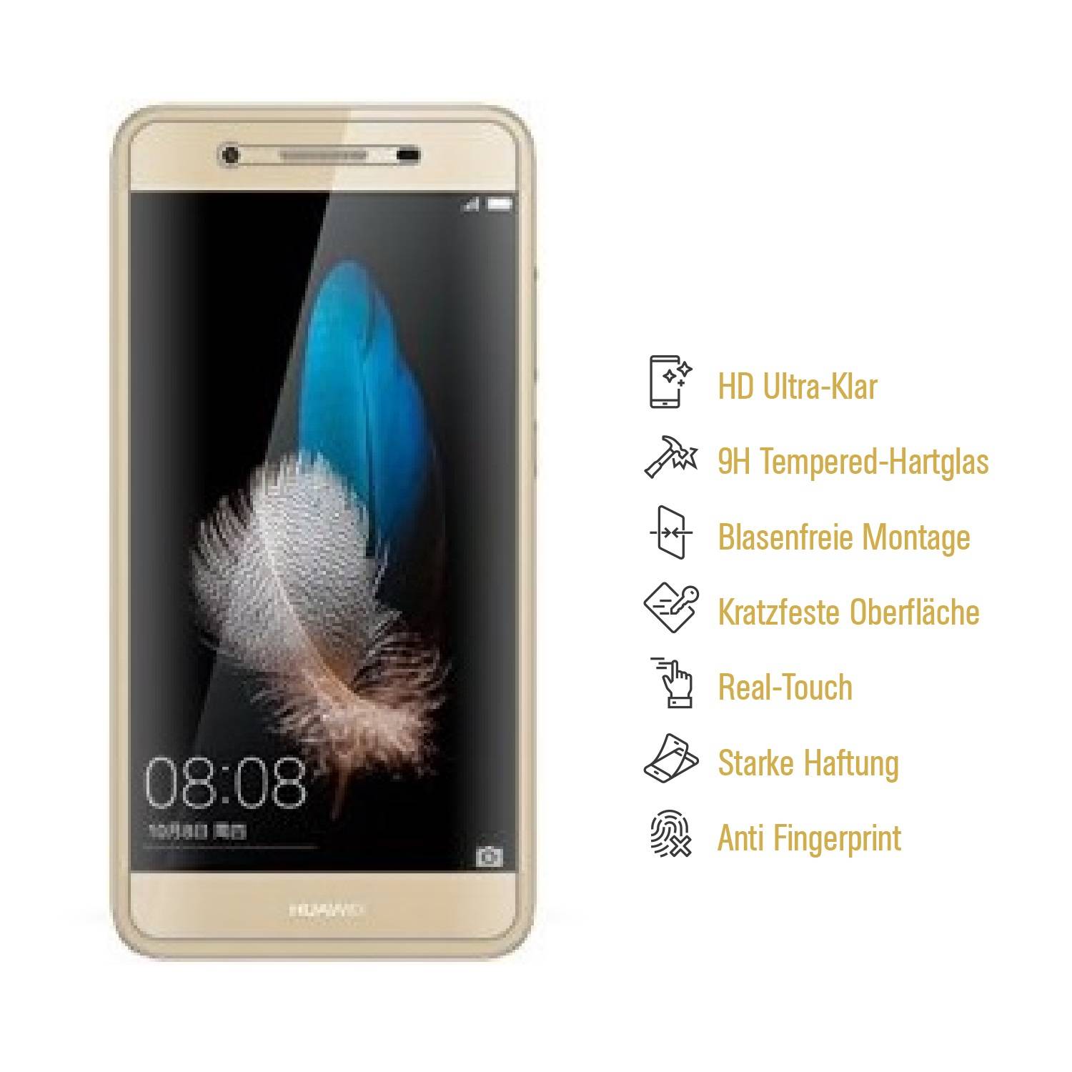 4x 9H Hartglasfolie für Huawei Enjoy 5S Schutzglas Panzerfolie Schutzfolie KLAR Panzerglas Schutzfolie