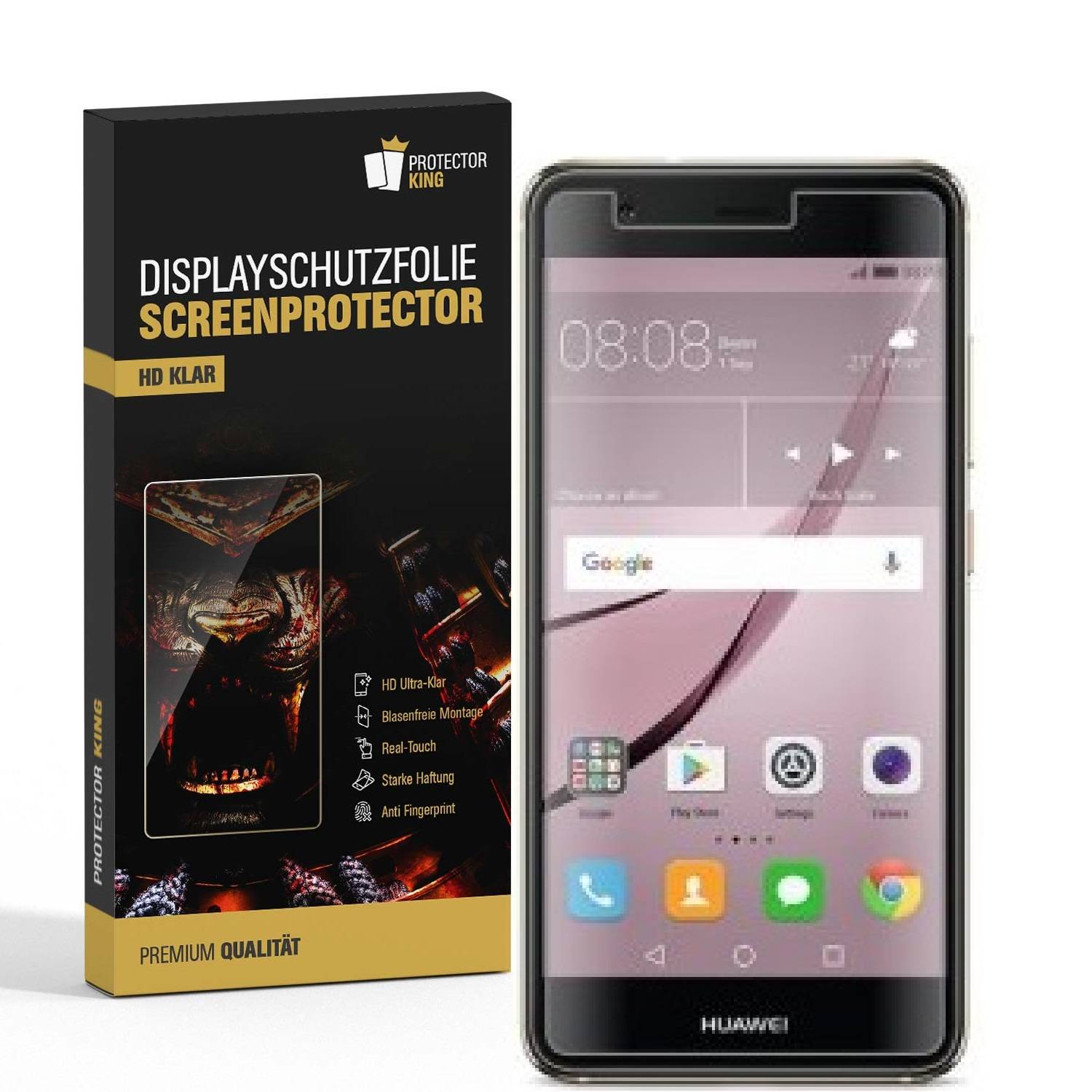 2x Displayschutzfolie für Huawei Nova Displayfolie Schutzfolie HD ULTRA KLAR