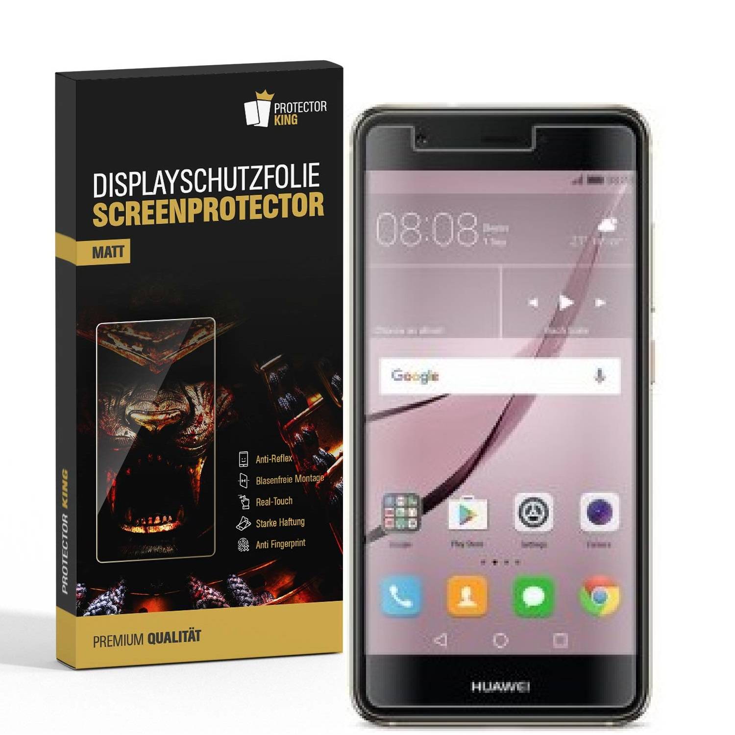 4x Displayschutzfolie für Huawei Nova ANTI-REFLEX Displayfolie Schutzfolie MATT