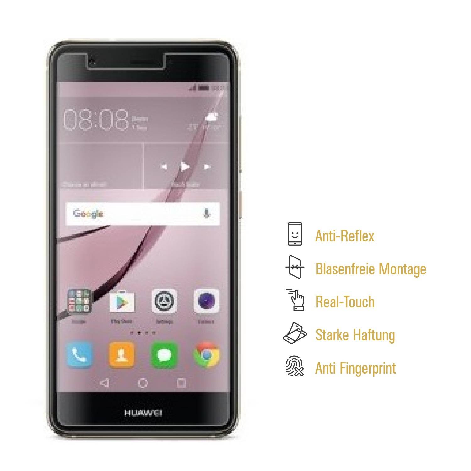 6x Displayschutzfolie für Huawei Nova ANTI-REFLEX Displayfolie Schutzfolie MATT