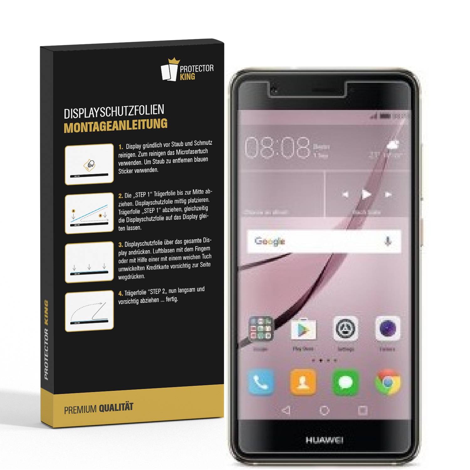 4x Panzerfolie für Huawei Nova ANTI-SCHOCK Displayschutzfolie Displayfolie MATT