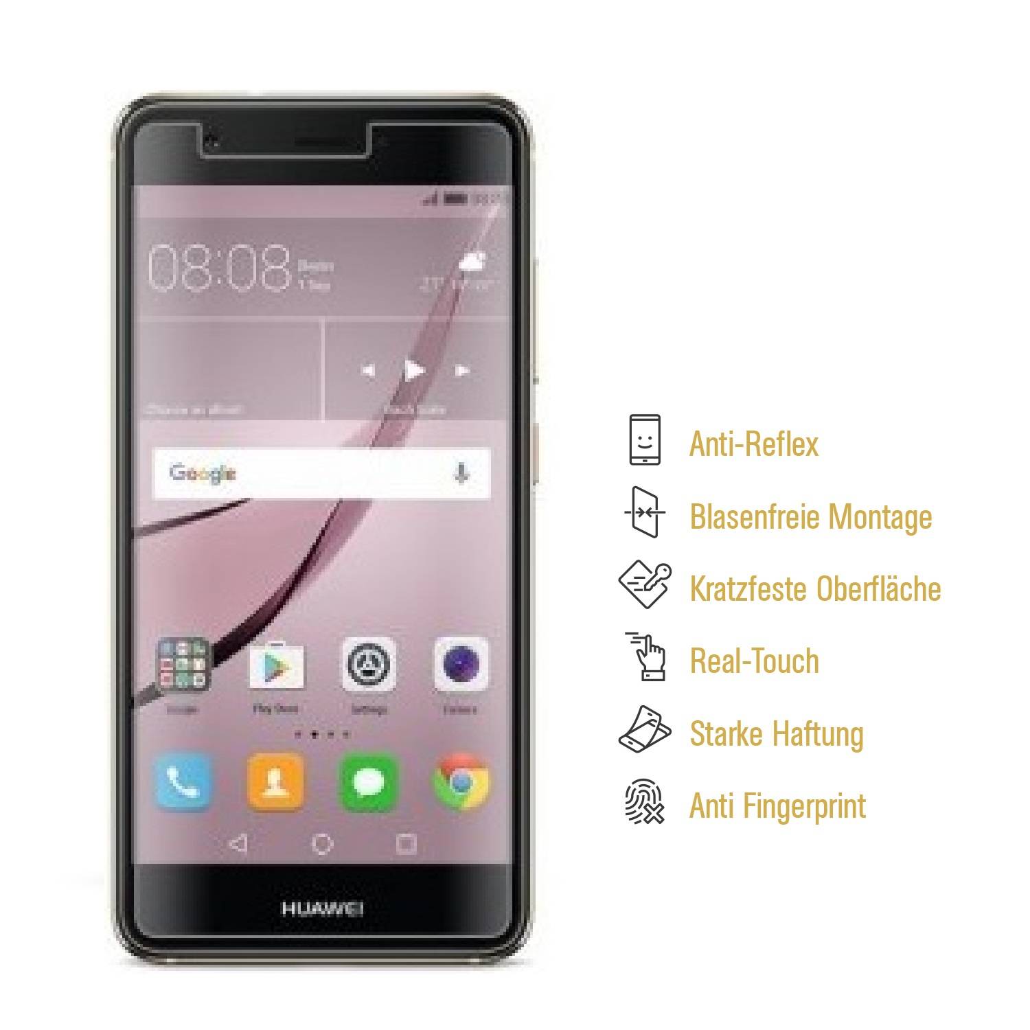6x Panzerfolie für Huawei Nova ANTI-SCHOCK Displayschutzfolie Displayfolie MATT