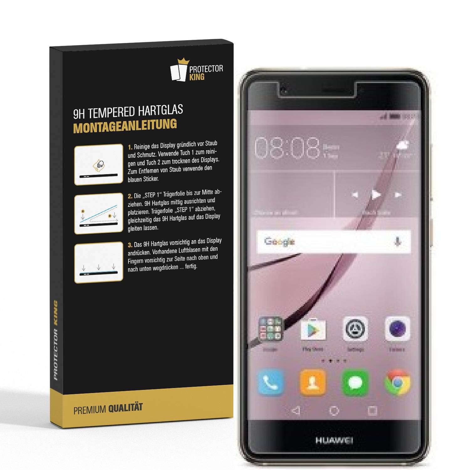 1x 9H Hartglas für Huawei Nova Displayschutz Schutzglas Schutzfolie Panzerfolie Panzerglas Displayglas Tempered Glasfolie Sicherheitsglas Echtglas