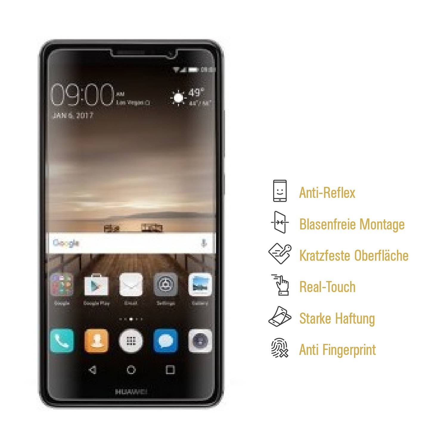 4x Panzerfolie für Huawei Mate 9 ANTI-SCHOCK Displayschutzfolie Displayfolie MATT