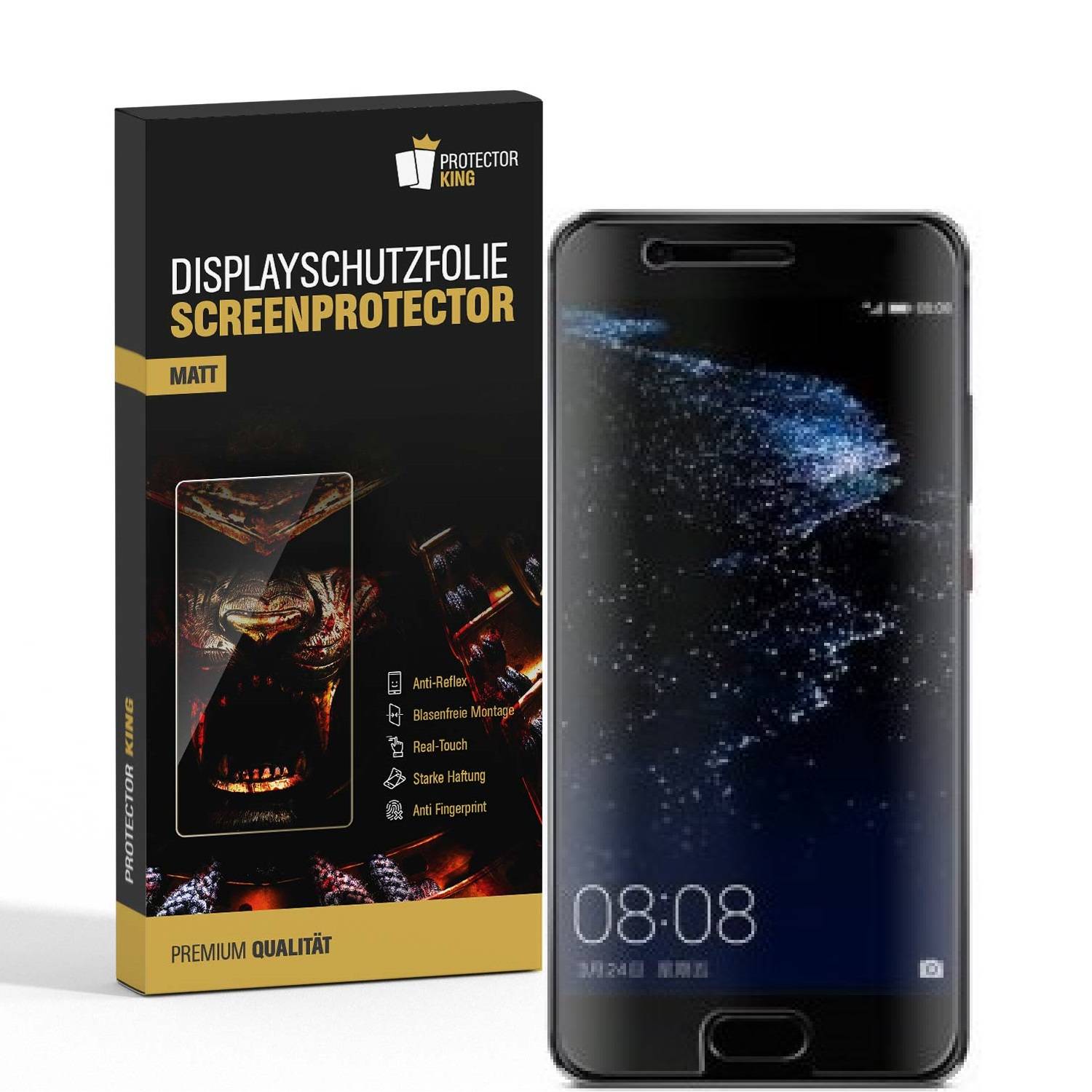 3x Displayschutzfolie für Huawei P10 ANTI-REFLEX Displayfolie Schutzfolie MATT