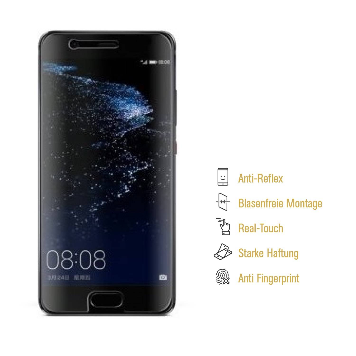 3x Displayschutzfolie für Huawei P10 ANTI-REFLEX Displayfolie Schutzfolie MATT
