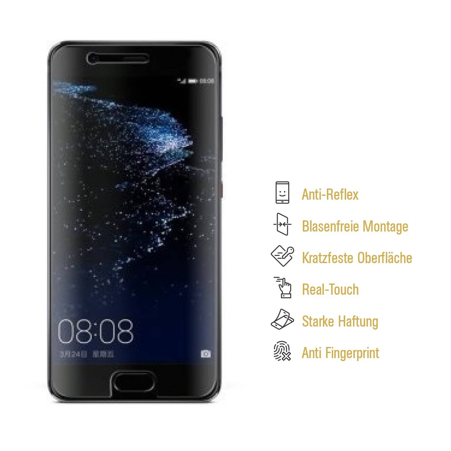 4x Panzerfolie für Huawei P10 Lite ANTI-SCHOCK Displayfolie Schutzfolie MATT