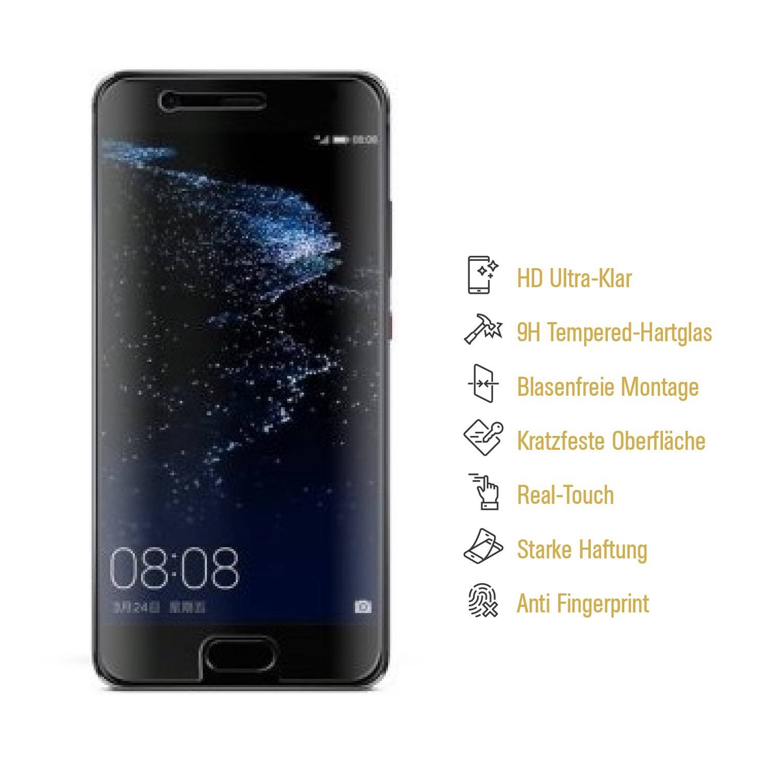 6x 9H Hartglas für Huawei P10 Lite Schutzglas Panzerfolie Displayschutzfolie KLAR Panzerglas Schutzfolie