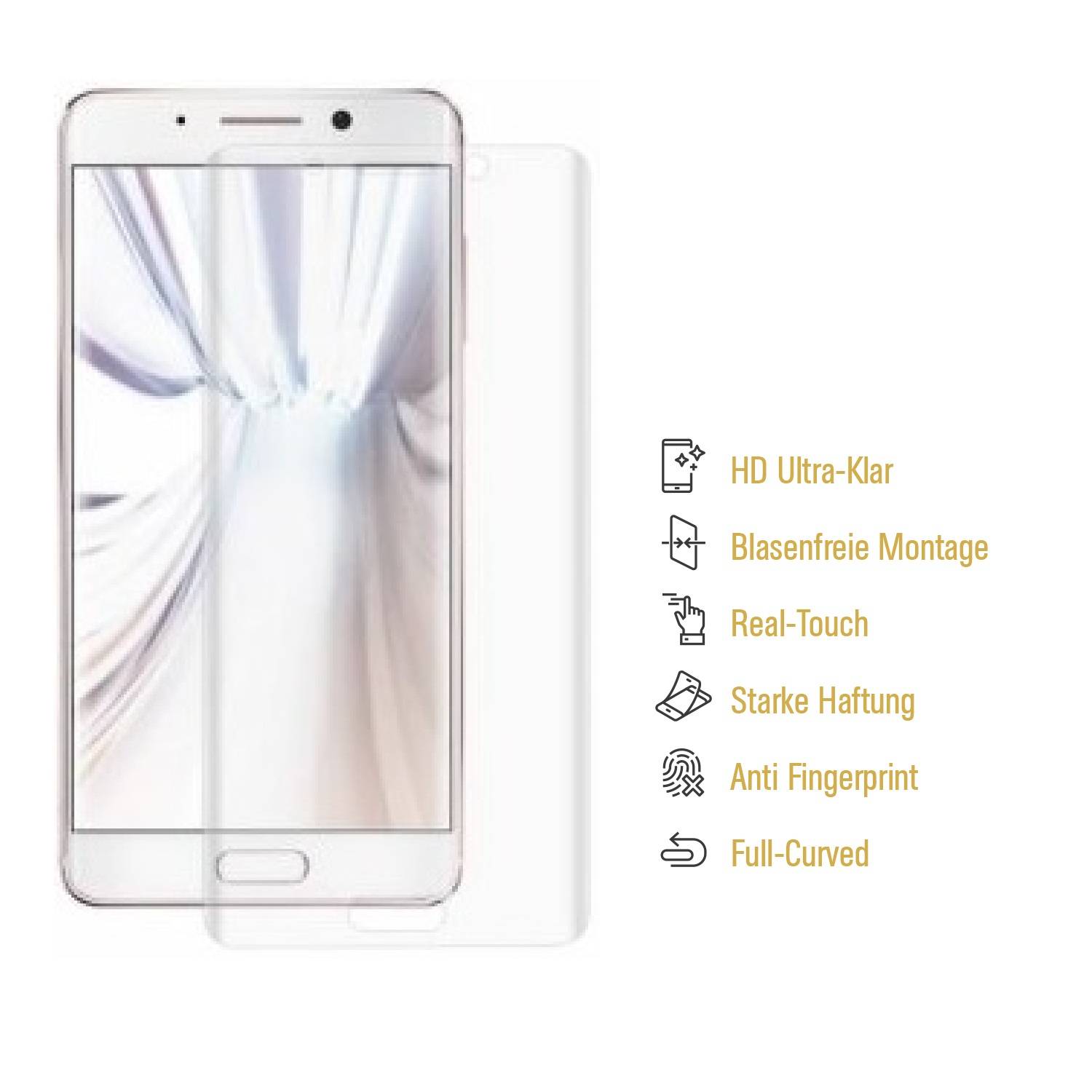2x Displayschutzfolie für Huawei Mate 9 Pro FULL COVER Displayfolie HD KLAR