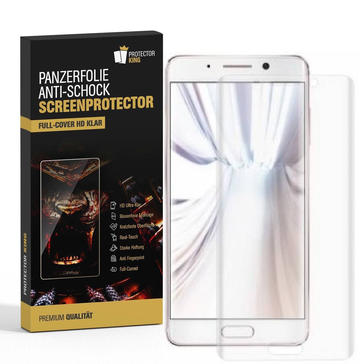 4x Panzerfolie für Huawei Mate 9 Pro FULL COVER Displayschutzfolie HD KLAR