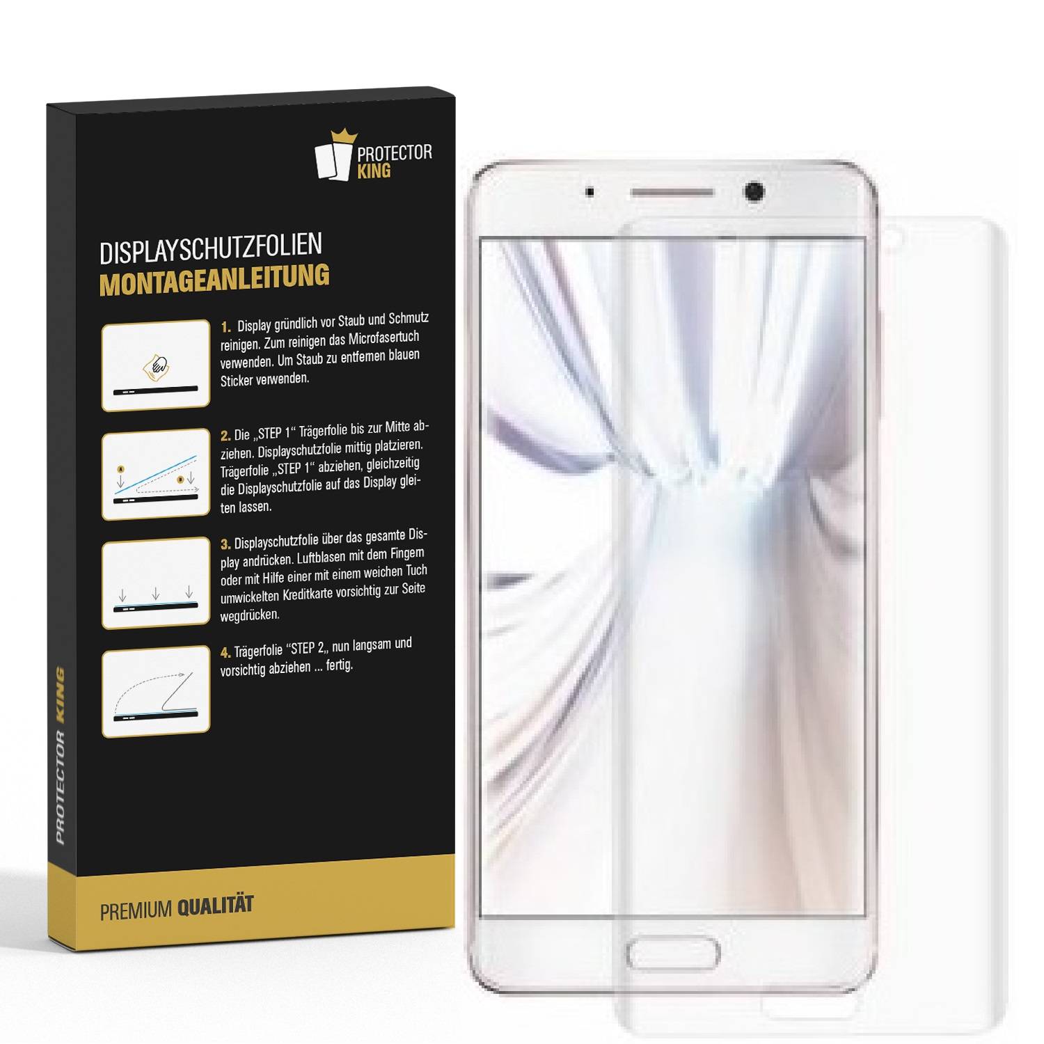 4x Panzerfolie für Huawei Mate 9 Pro FULL COVER Displayschutzfolie HD KLAR