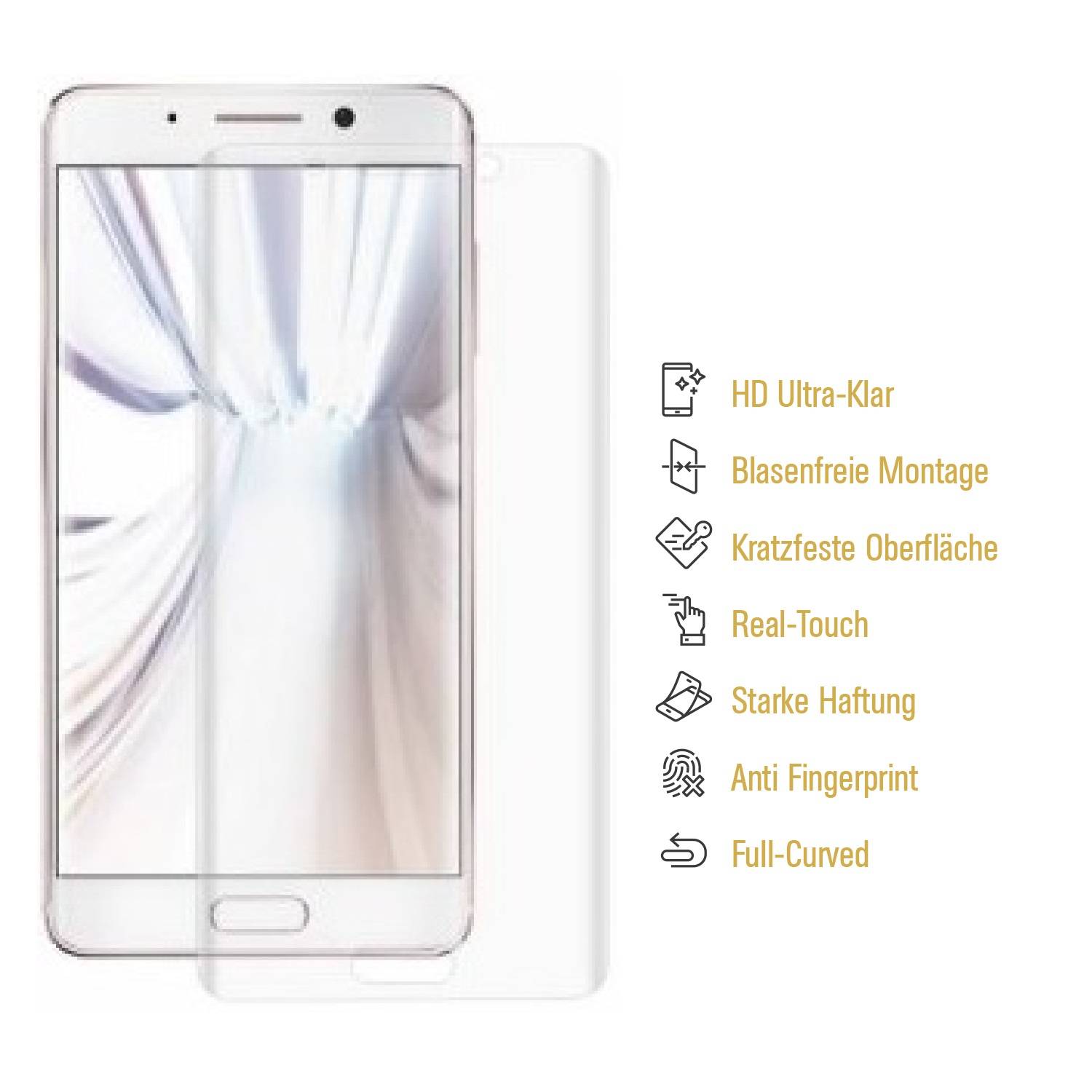 6x Panzerfolie für Huawei Mate 9 Pro FULL COVER Displayschutzfolie HD KLAR