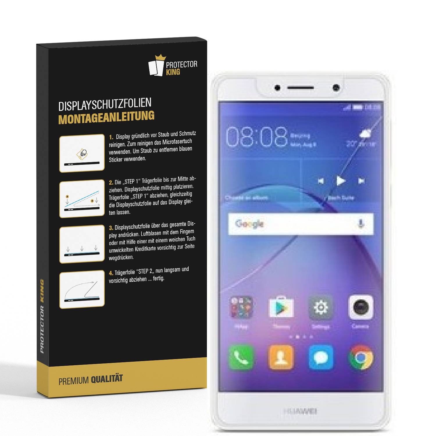 4x Displayschutzfolie für Huawei Mate 9 Lite ANTI-REFLEX Displayfolie Folie MATT