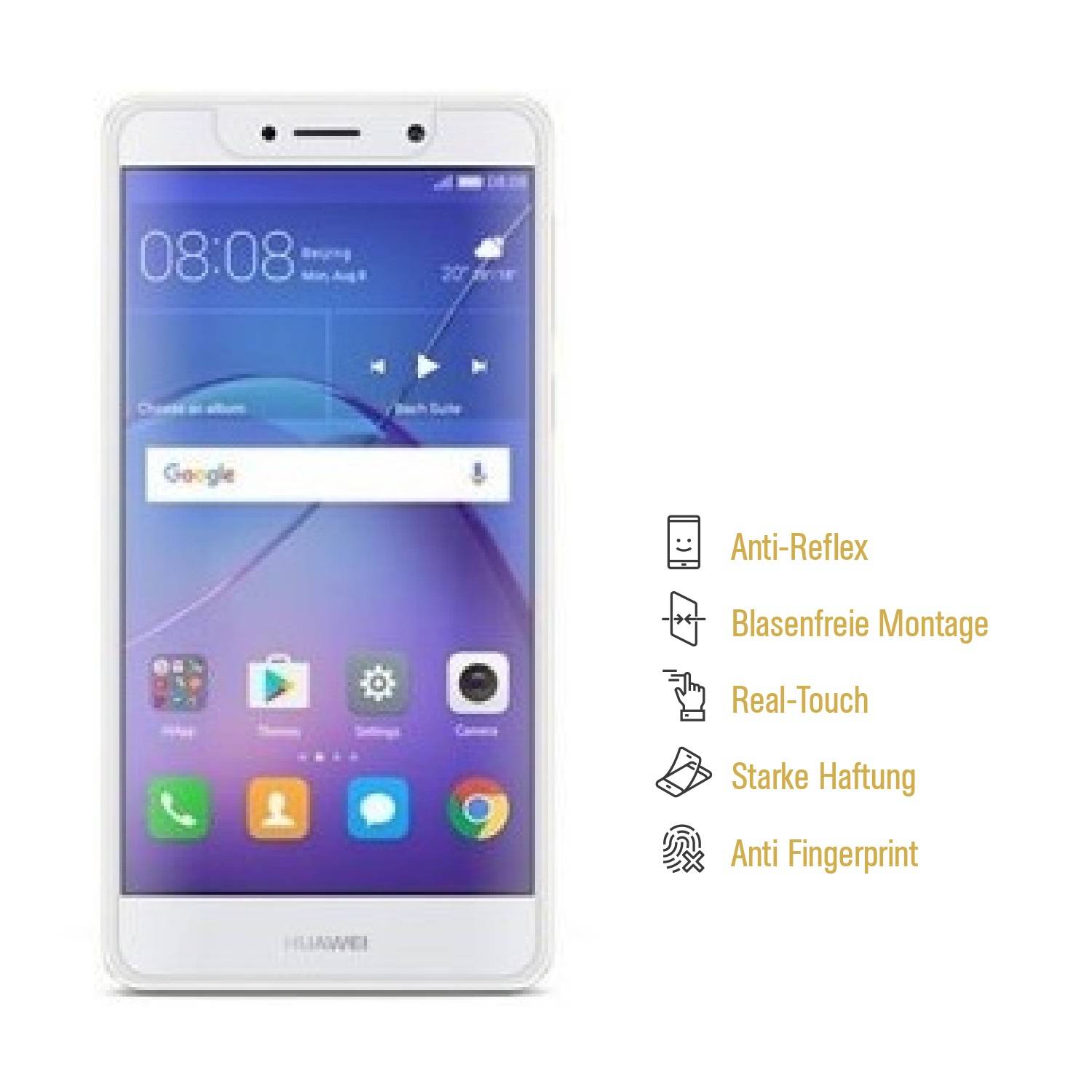 2x Displayschutzfolie für Huawei Mate 9 Lite ANTI-REFLEX Displayfolie Folie MATT