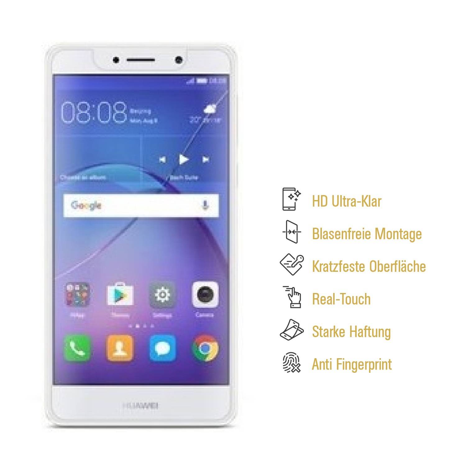 6x Panzerfolie für Huawei Mate 9 Lte ANTI-SCHOCK Displayschutzfolie HD KLAR