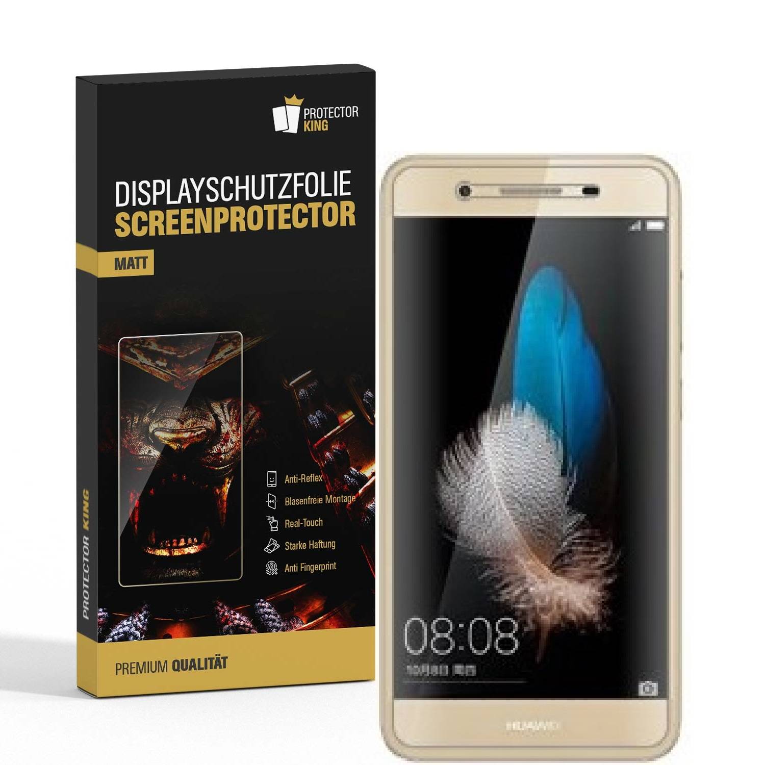 4x Displayschutzfolie für Huawei Enjoy 5S ANTI-REFLEX Displayfolie Folie MATT