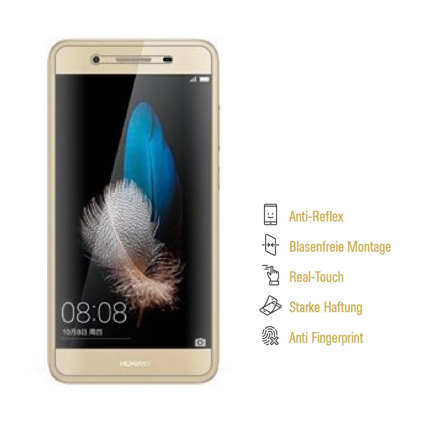 2x Displayschutzfolie für Huawei Enjoy 5S ANTI-REFLEX Displayfolie Folie MATT