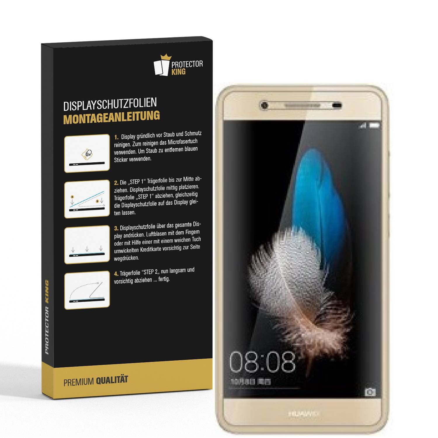 3x Displayschutzfolie für Huawei Enjoy 5S Displayfolie Schutzfolie HD KLAR