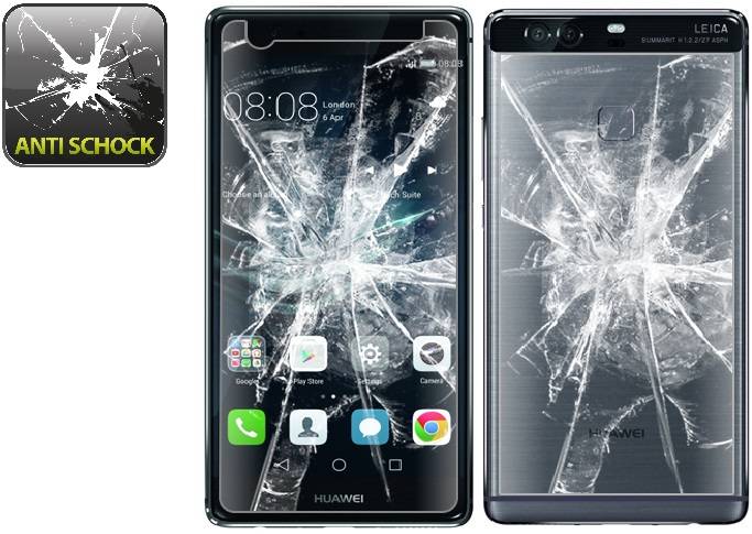 4x Panzerfolie für Huawei P9 ANTI-SCHOCK Displayschutzfolie Schutzfolie KLAR FB