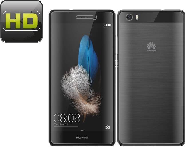 2x Displayschutzfolie für Huawei P8 Lite Displayfolie Schutzfolie HD KLAR F/B