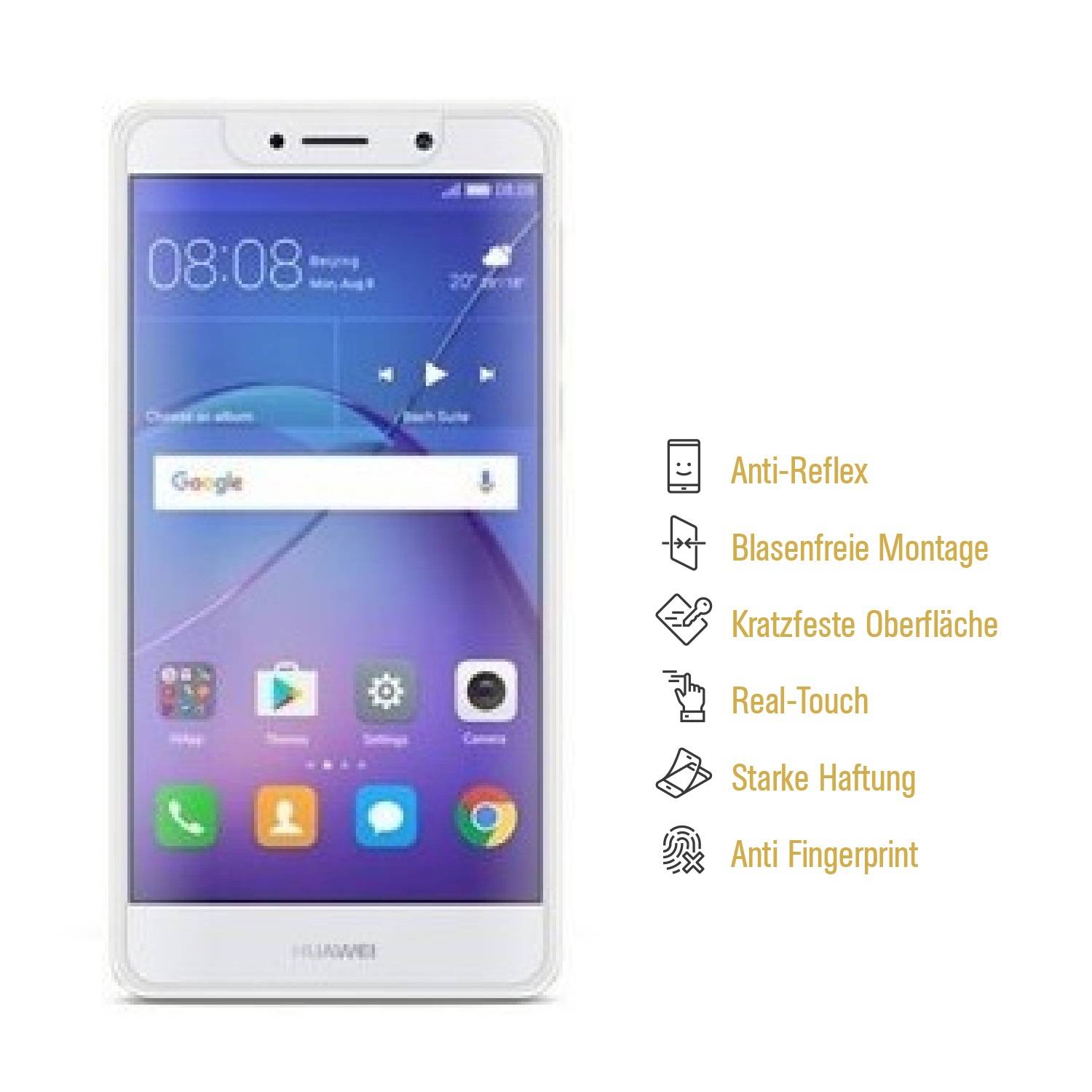 4x Panzerfolie für Huawei Mate 9 Lte ANTI-SCHOCK Displayschutzfolie MATT
