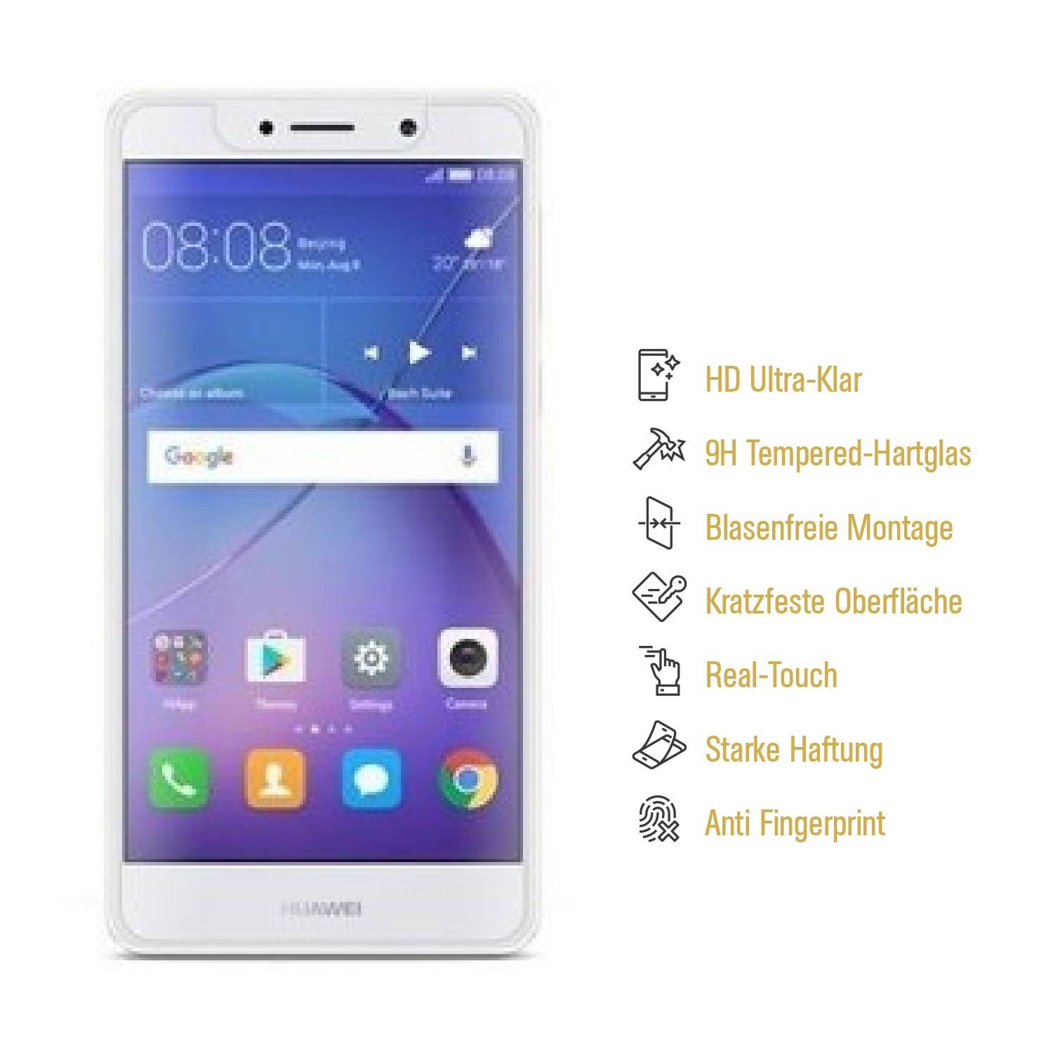 2x 9H Hartglas für Huawei Mate 9 Lite Displayschutz Schutzglas Schutzfolie Panzerfolie Panzerglas Displayglas Tempered Glasfolie Sicherheitsglas