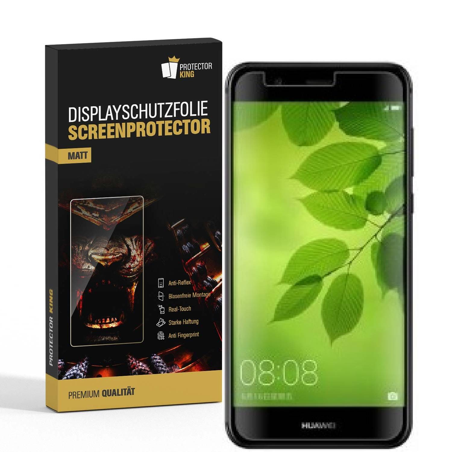 2x Displayschutzfolie für Huawei Nova 2 Plus ANTI-REFLEX Displayfolie Folie MATT