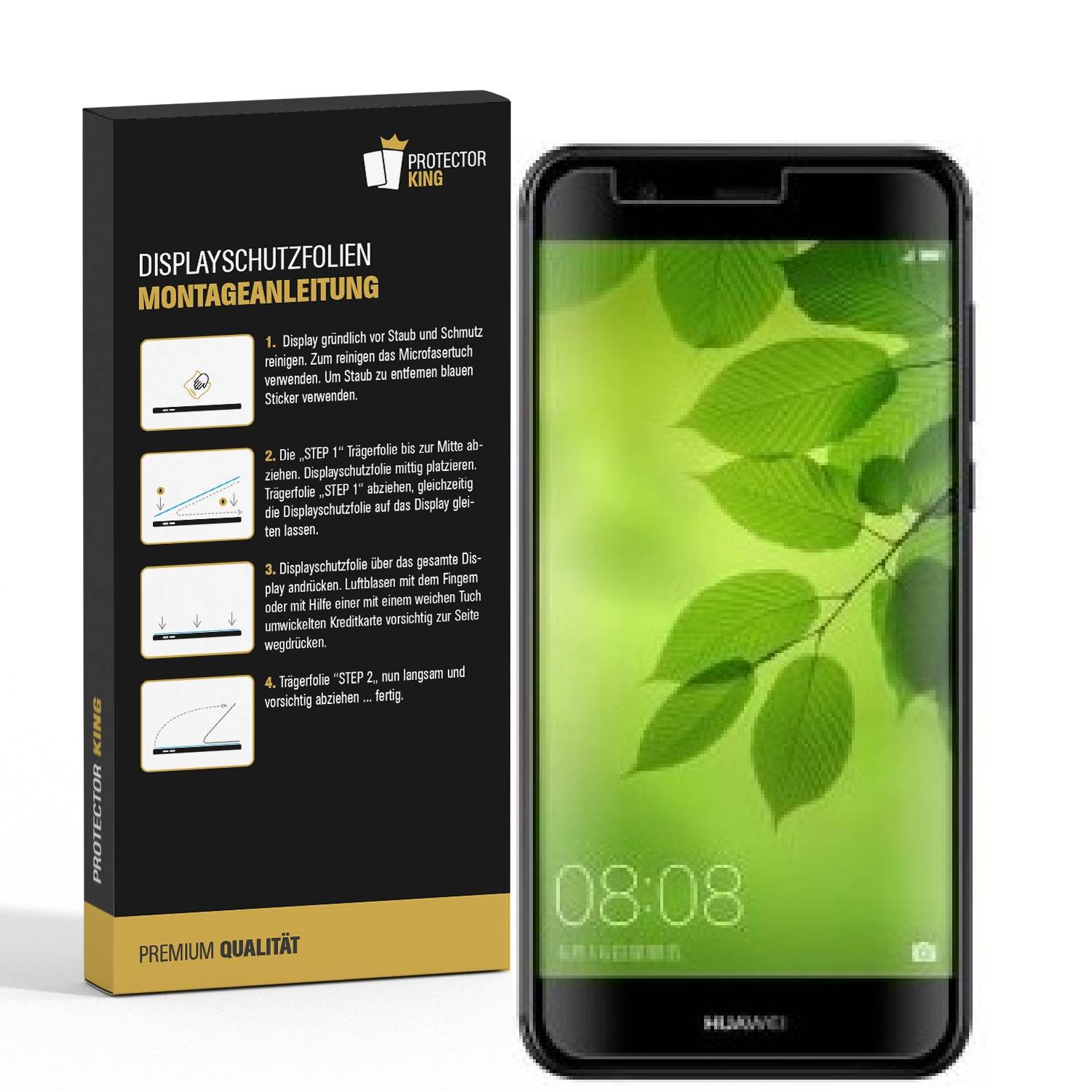 4x Displayschutzfolie für Huawei Nova 2 Plus Displayfolie Schutzfolie HD KLAR