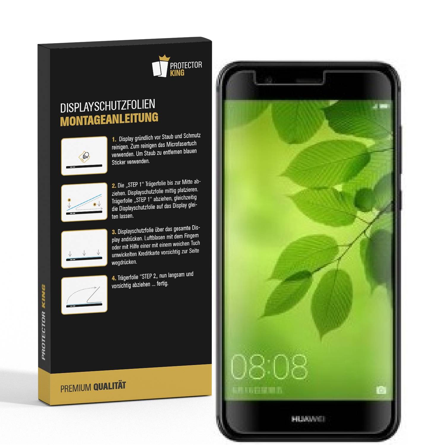 2x Panzerfolie für Huawei Nova 2 Plus ANTI-SCHOCK Displayschutzfolie MATT